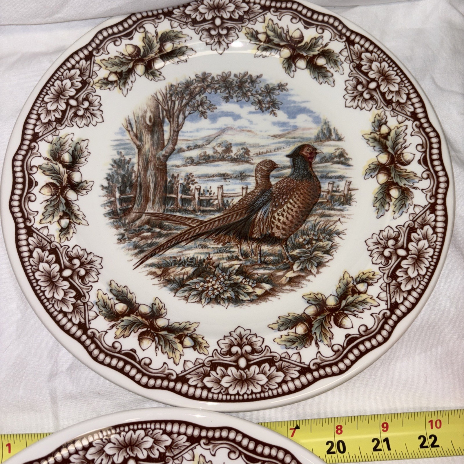Royal Stafford English Pottery Thanksgiving Pheasant Dinner Plate VGC