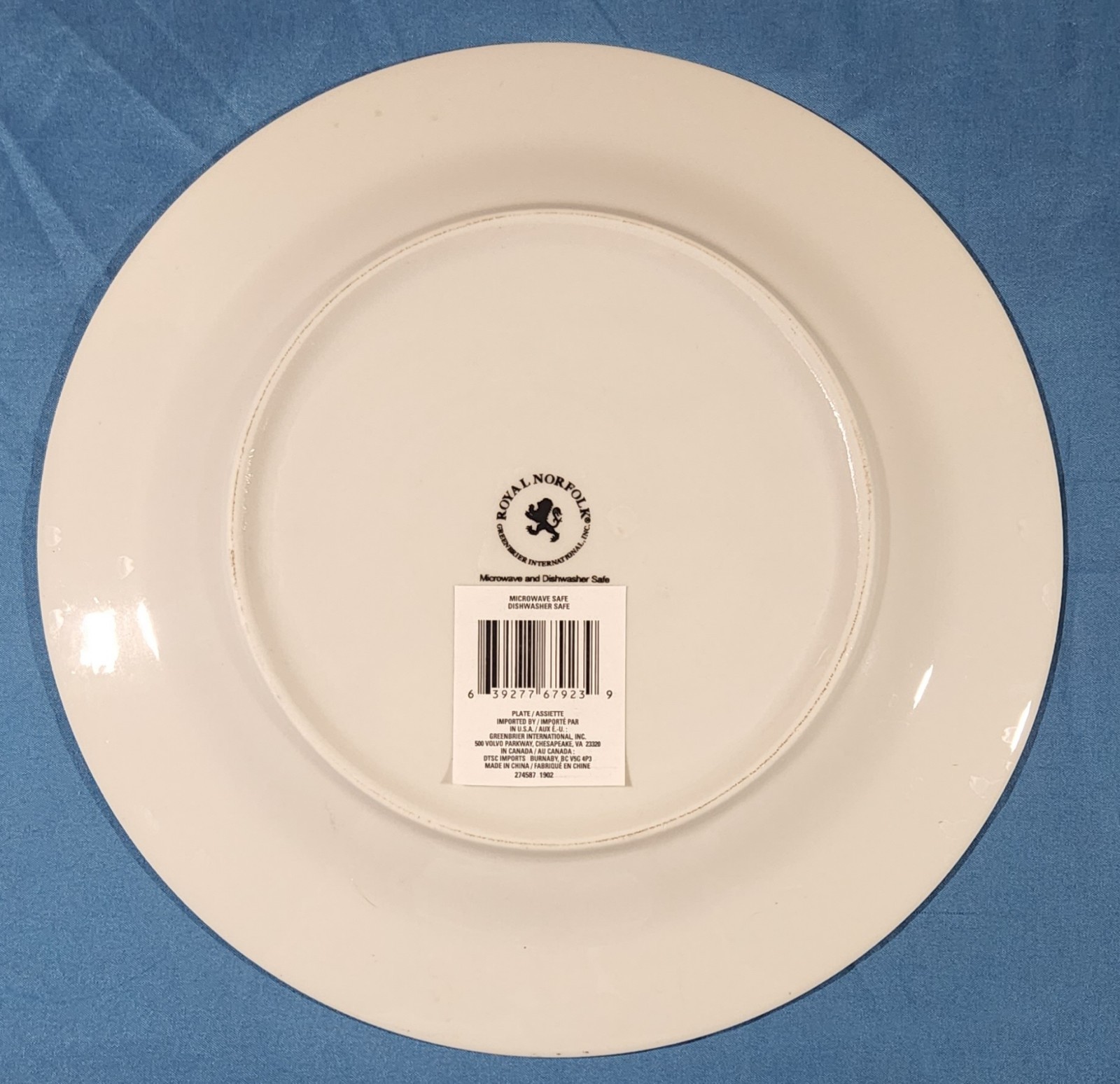 1 ROYAL NORFOLK Tuscan Lemon DINNER PLATE 10.5″ Summer Spring Citrus Replacement