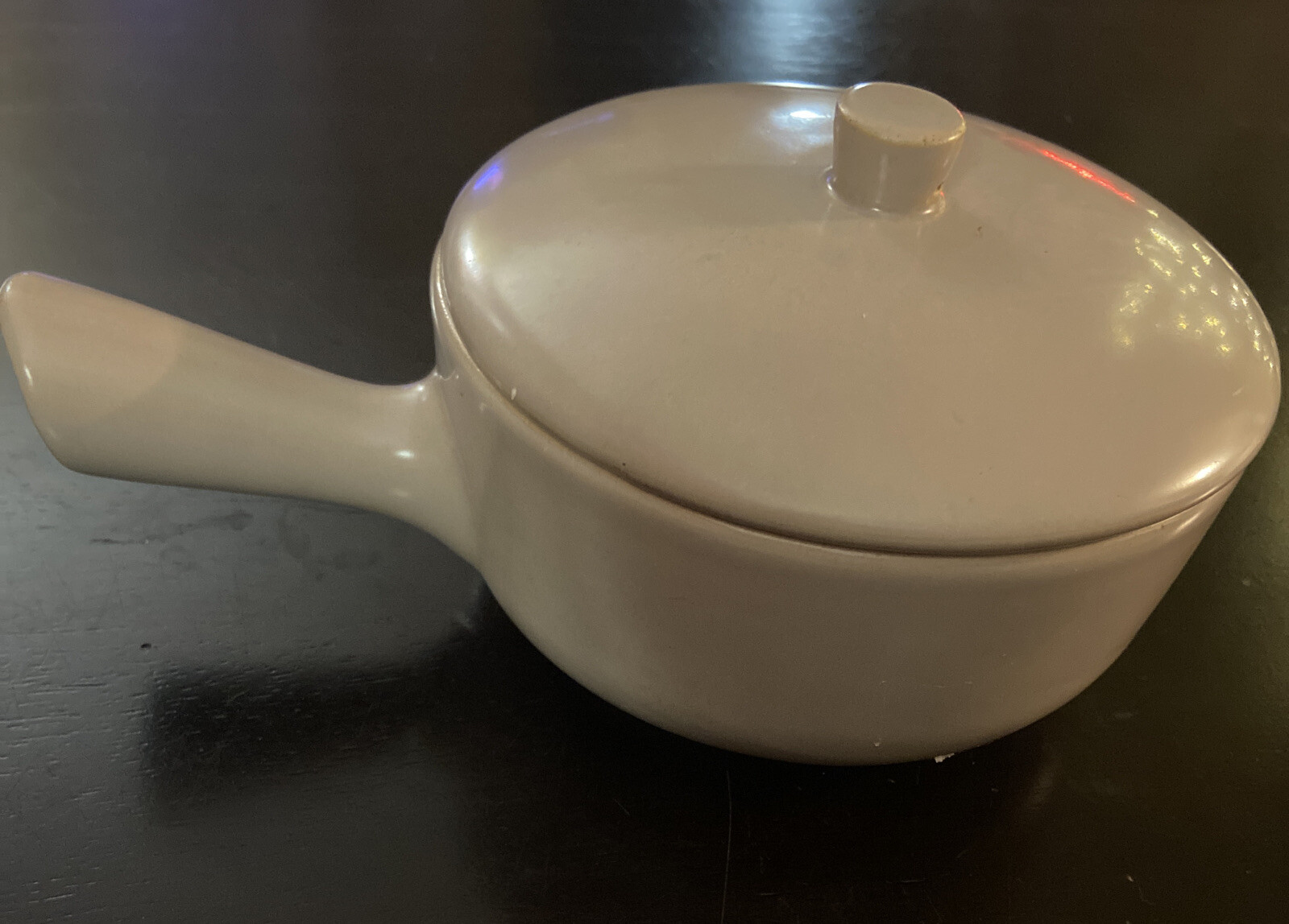 Vintage La Solana Clay Pottery Company Individual Serving Casserole Covered Bowl