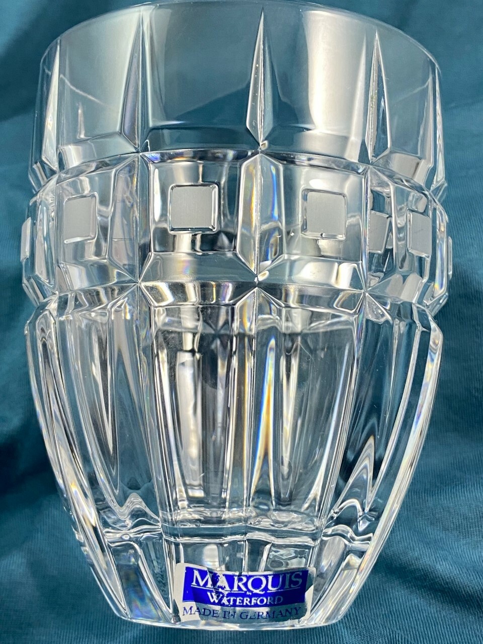 Stunning MARQUIS by WATERFORD Crystal QUADRATA Double Old Fashion
