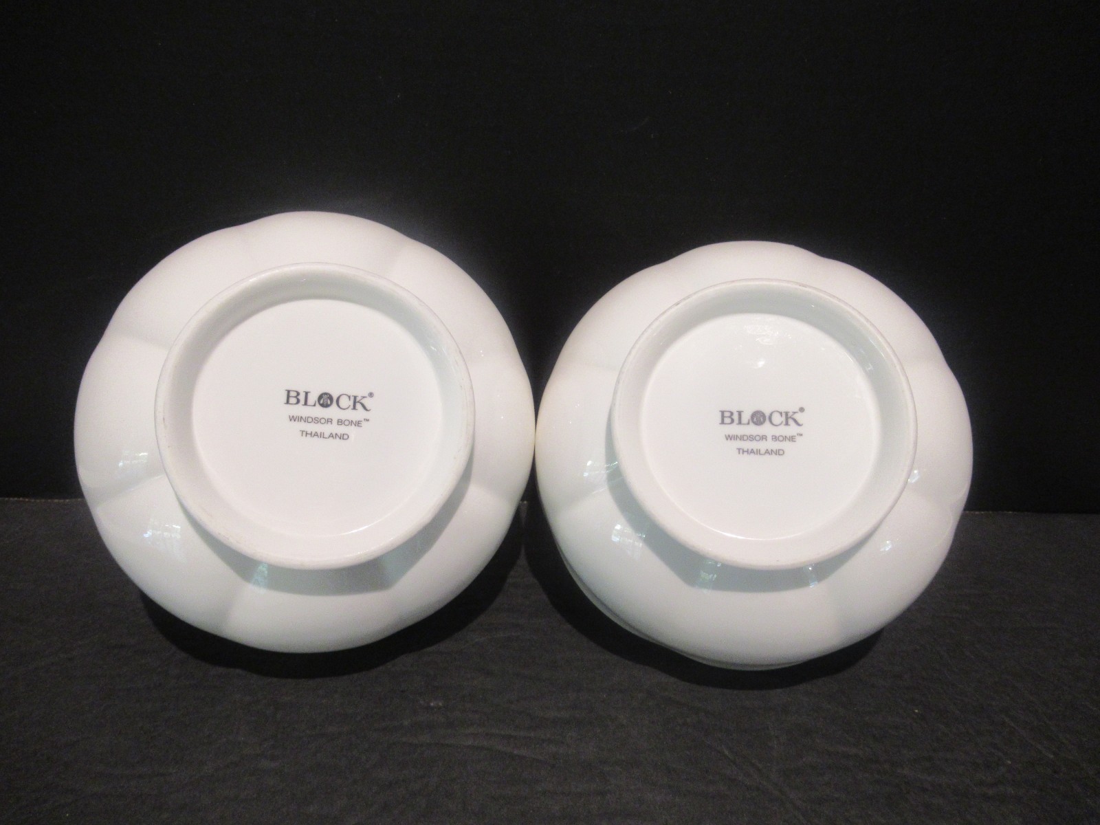 Block Windsor Bone China 5 3/8” Coupe Cereal Bowls set 2