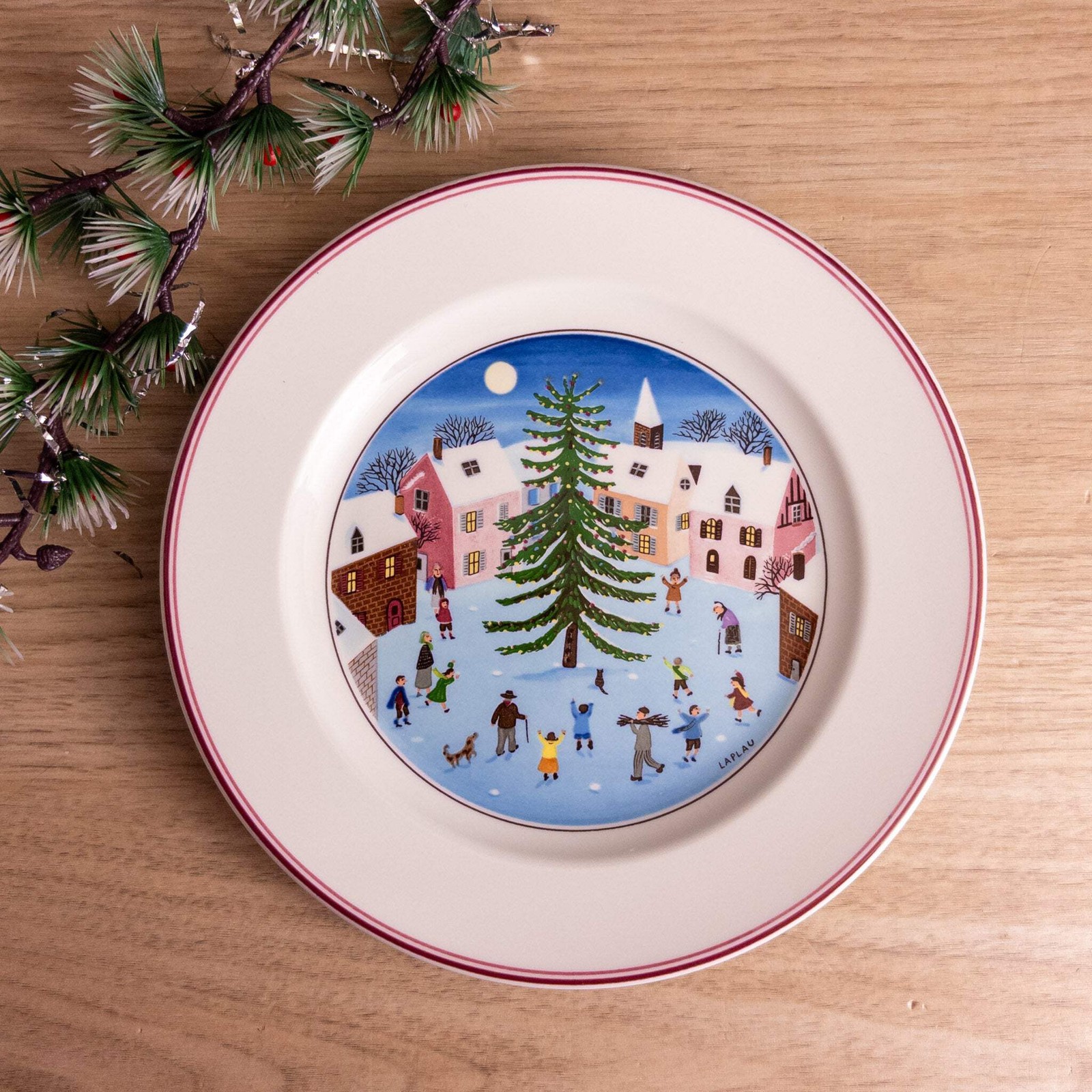 Villeroy & Boch Naif Christmas Salad Plate 8.25″
