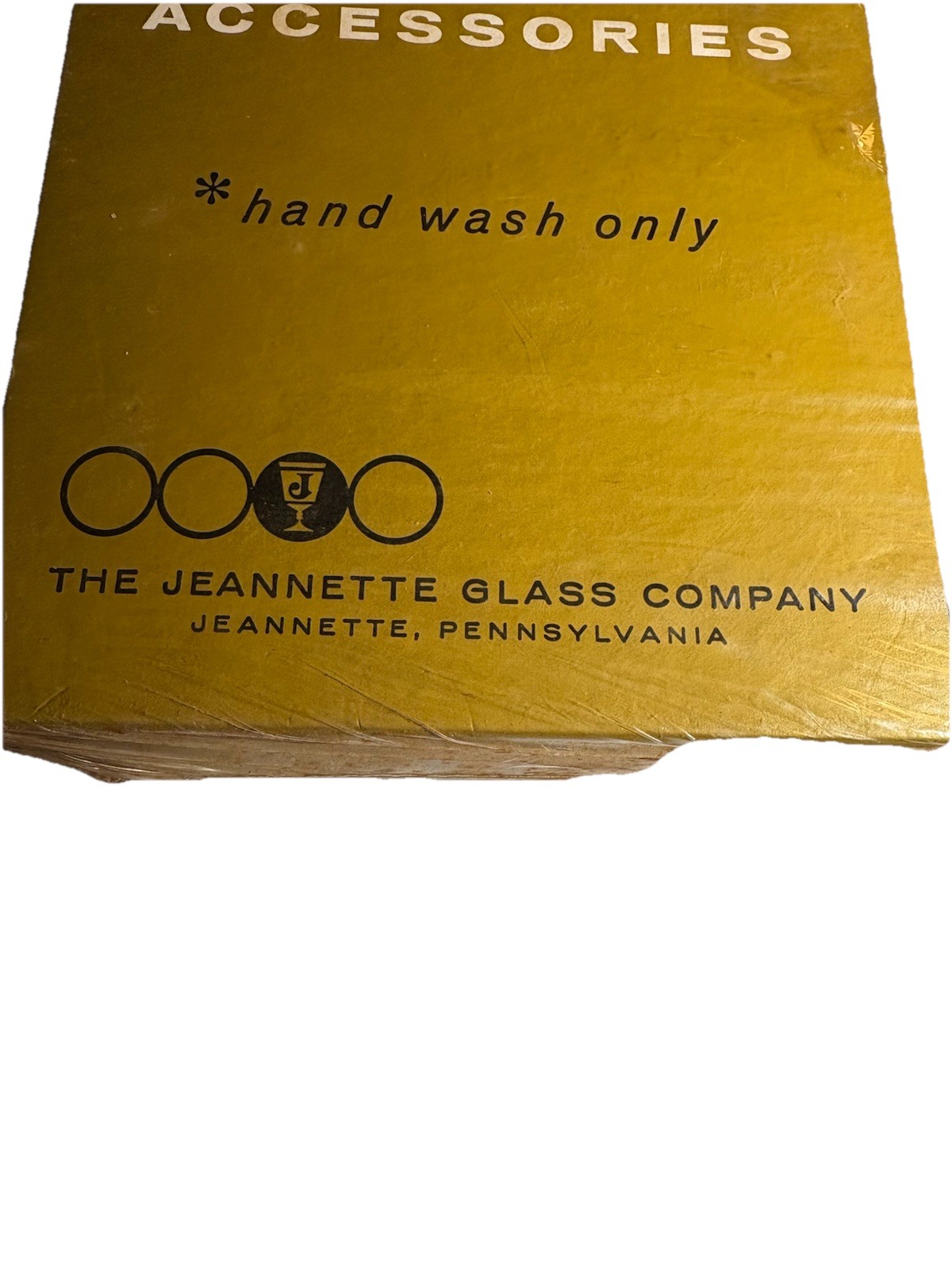 Jeannette Glass Amber Divided Tray Crystal Classics 3612 Original Box~NOS