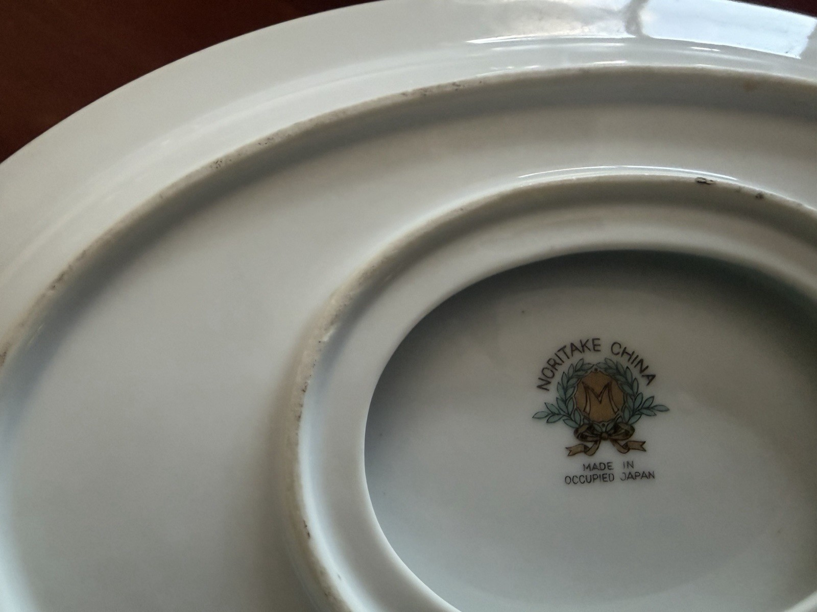 Vintage Noritake China Harmony #3906 Gold Trim Gravy Boat w/ Attached Underplate