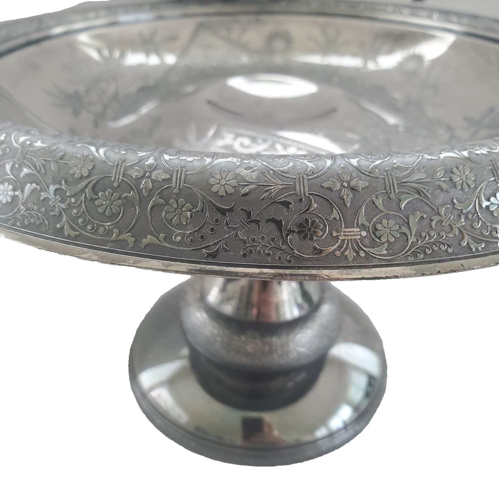 Antique Silverplate Victorian Bride Basket MERIDEN B Co (#1835) Late 19th Cent