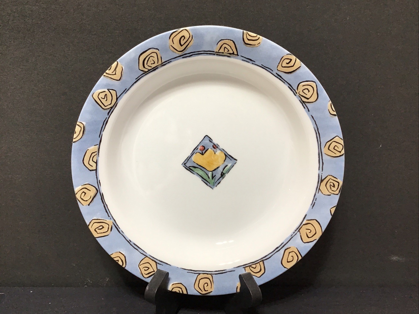 CORNING CORELLE WATERCOLORS Set of 4 Soup/Pasta Bowls 8″ (B071-330s)