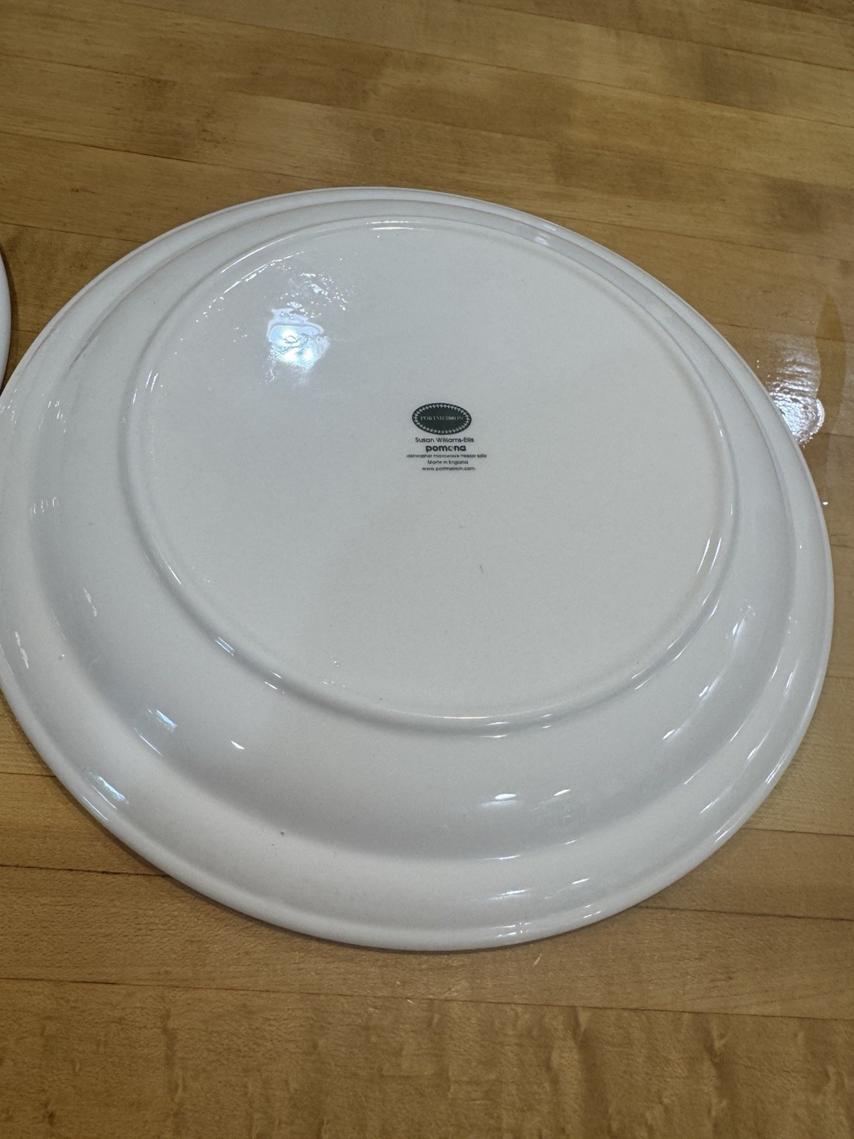 Portmeirion Pomona Set of 2 Dinner Plates – Apple and Peach – 10.5″