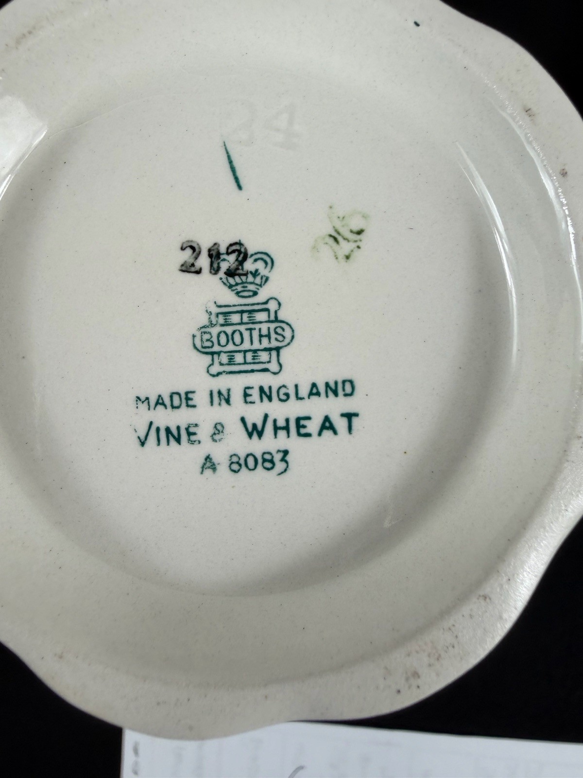 Vine & Wheat England Booth A 8083 Coffee/ Tea Pot With Creamer And Sugar Bowl