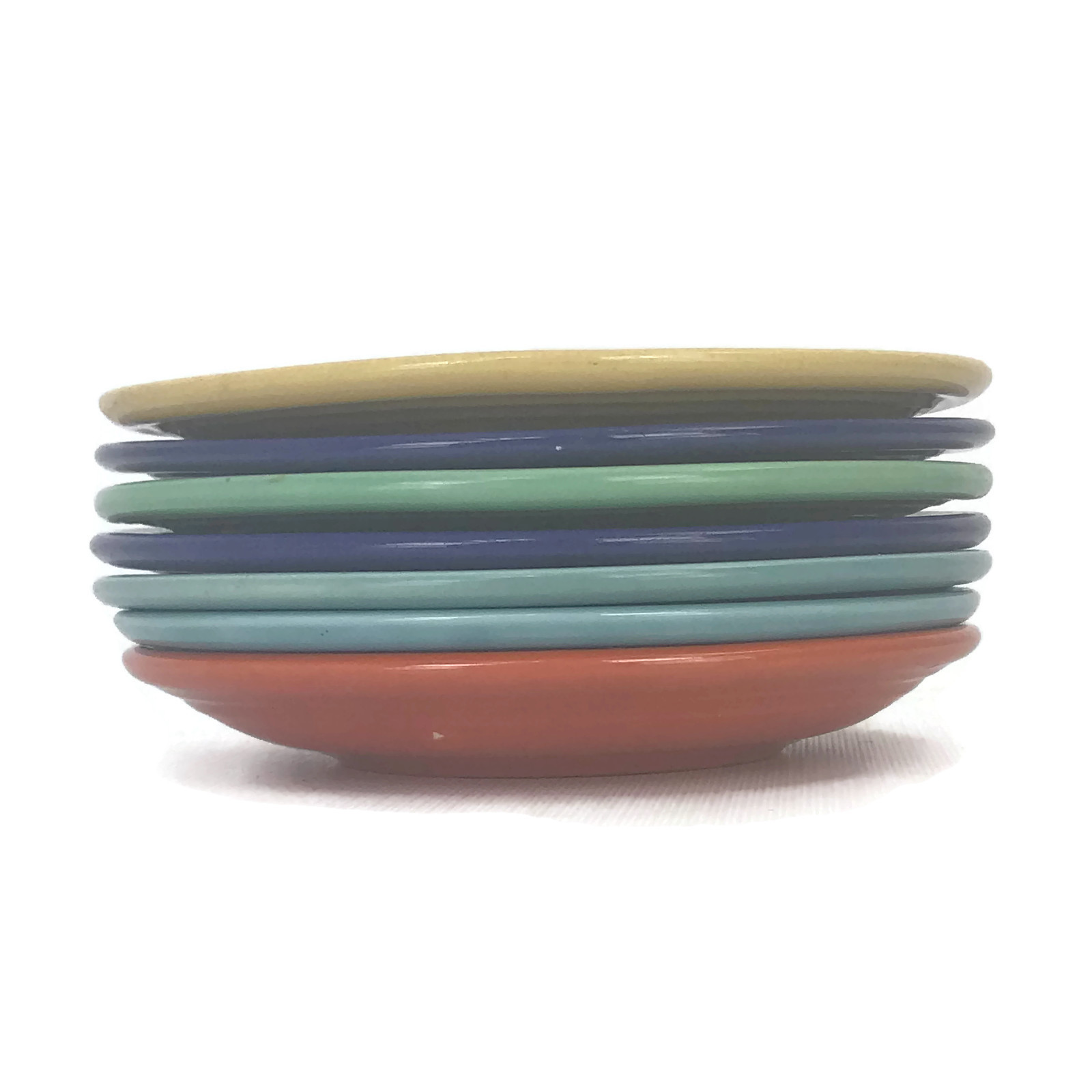 Vintage Fiesta Bread Plates & Saucers Original Glaze Colors 1936 -1969 6-1/4″ U5