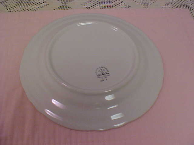 Homer Laughlin Dinner Plates 2 Best China Restaurant Ware Brown and Blue Band
