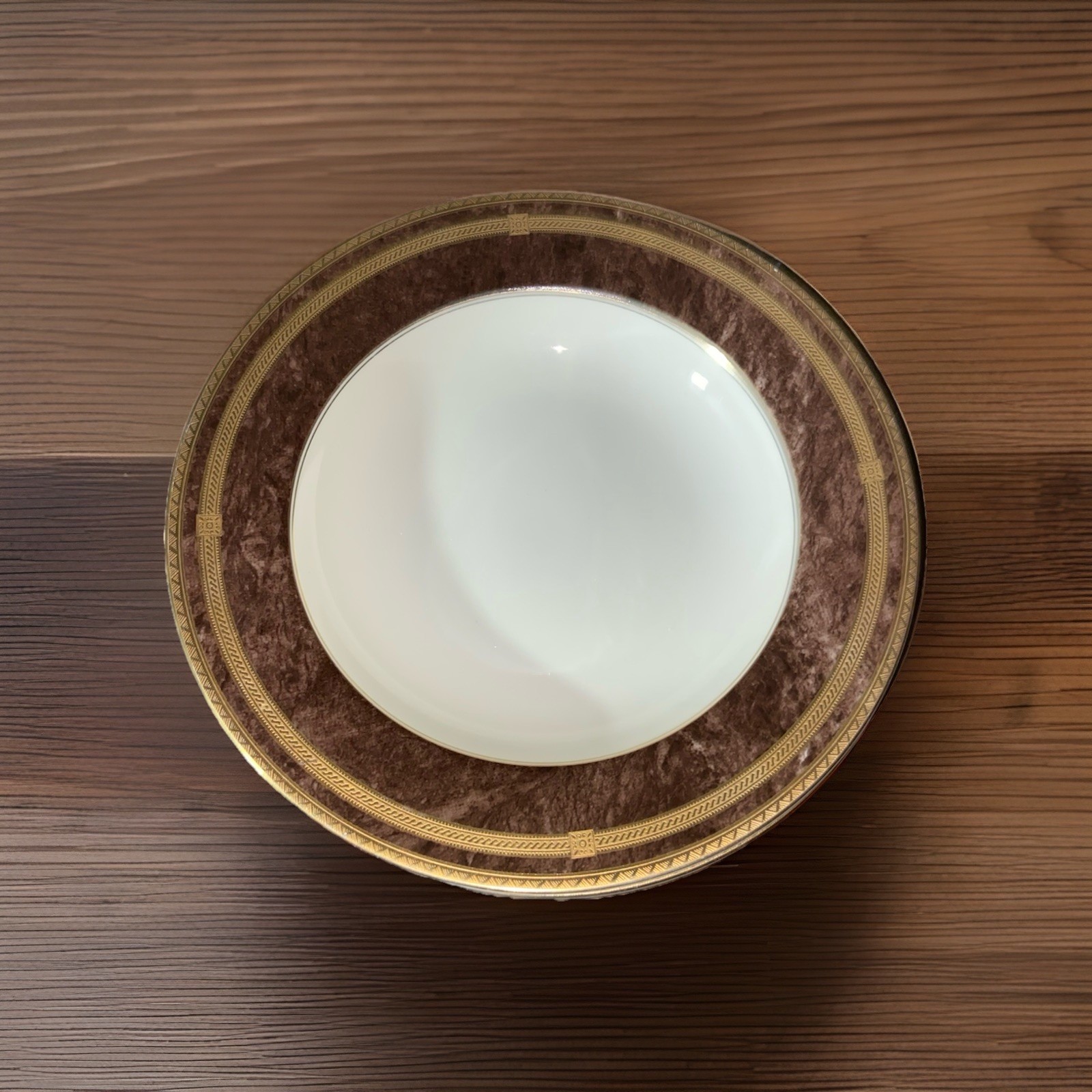 Mikasa Fine China Mahogany Four Piece Place Soup Bowls Discountinued In Japan