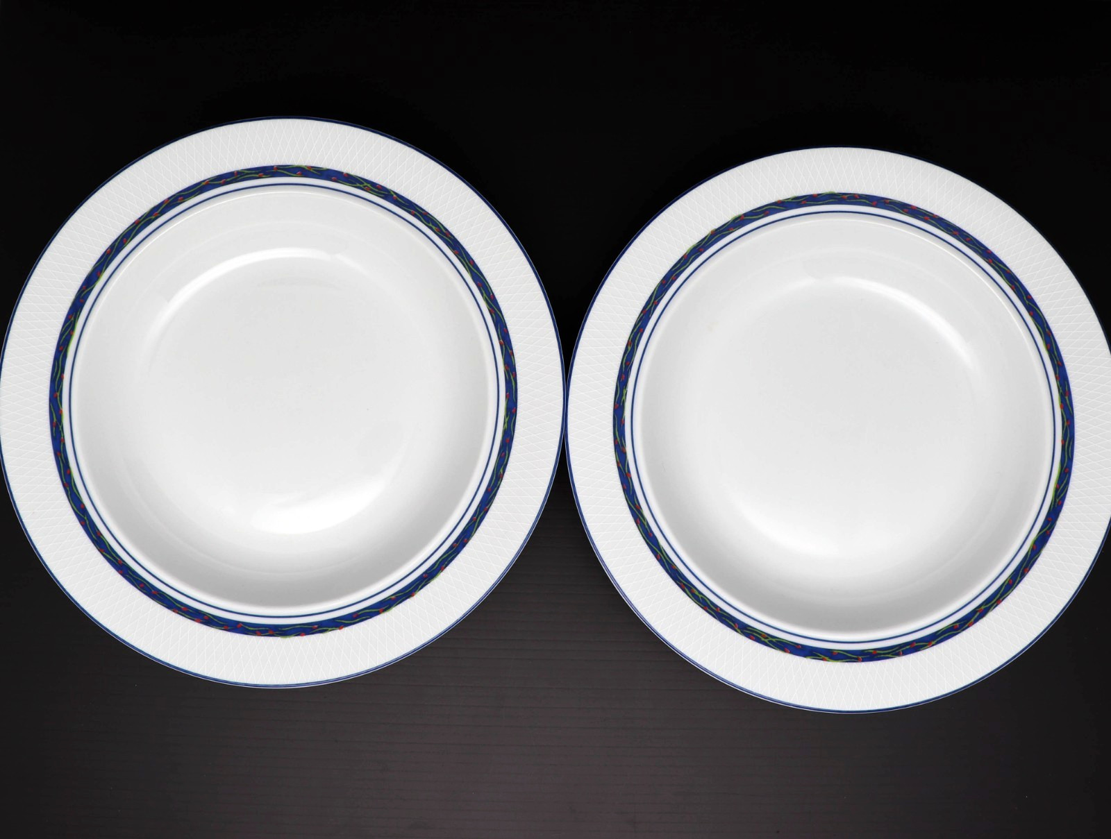 (2) Dansk New Scandia Rim Soup Bowl Portugal 8 3/4 in
