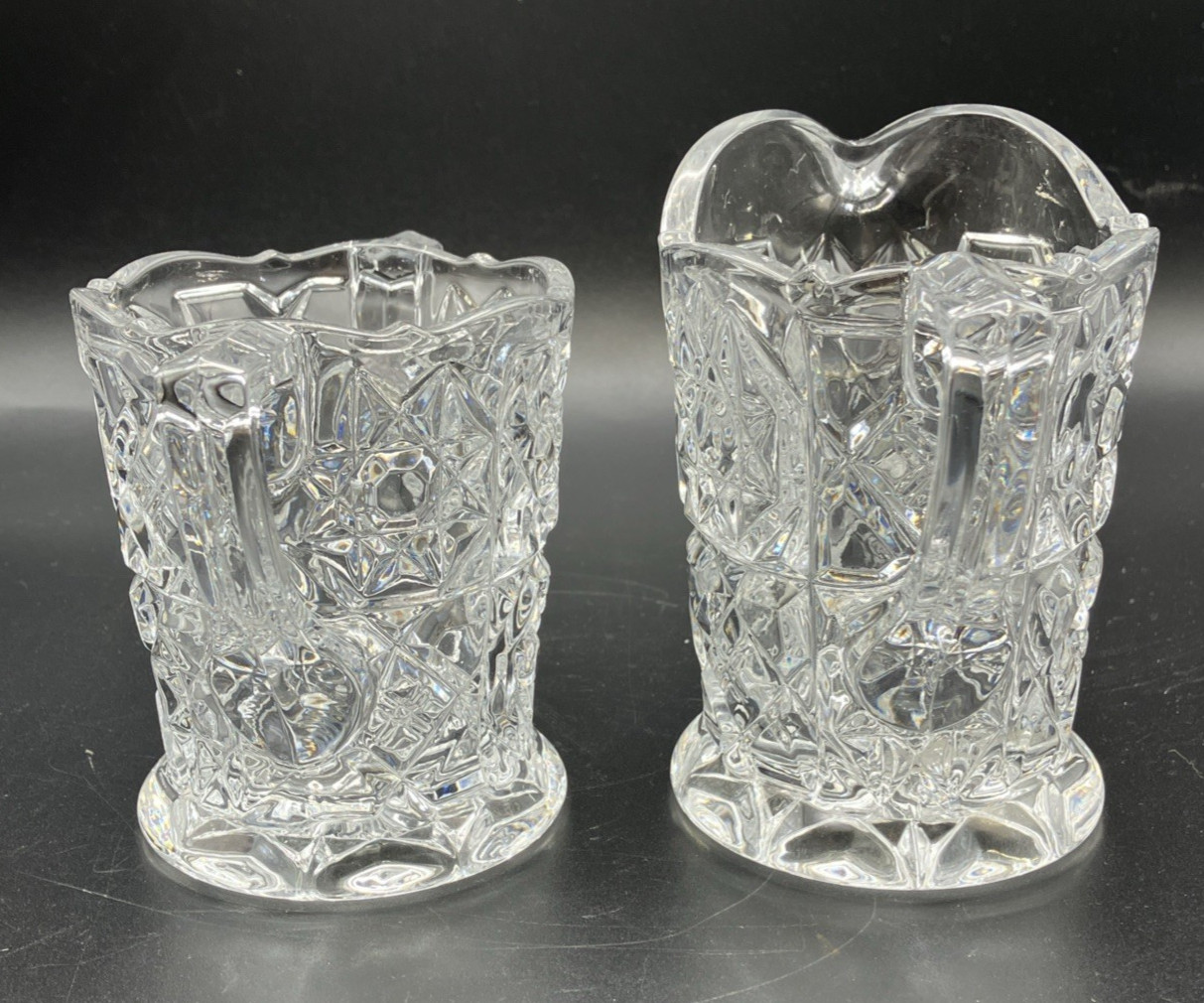 Vintage Fostoria Heritage Sugar and Creamer Set