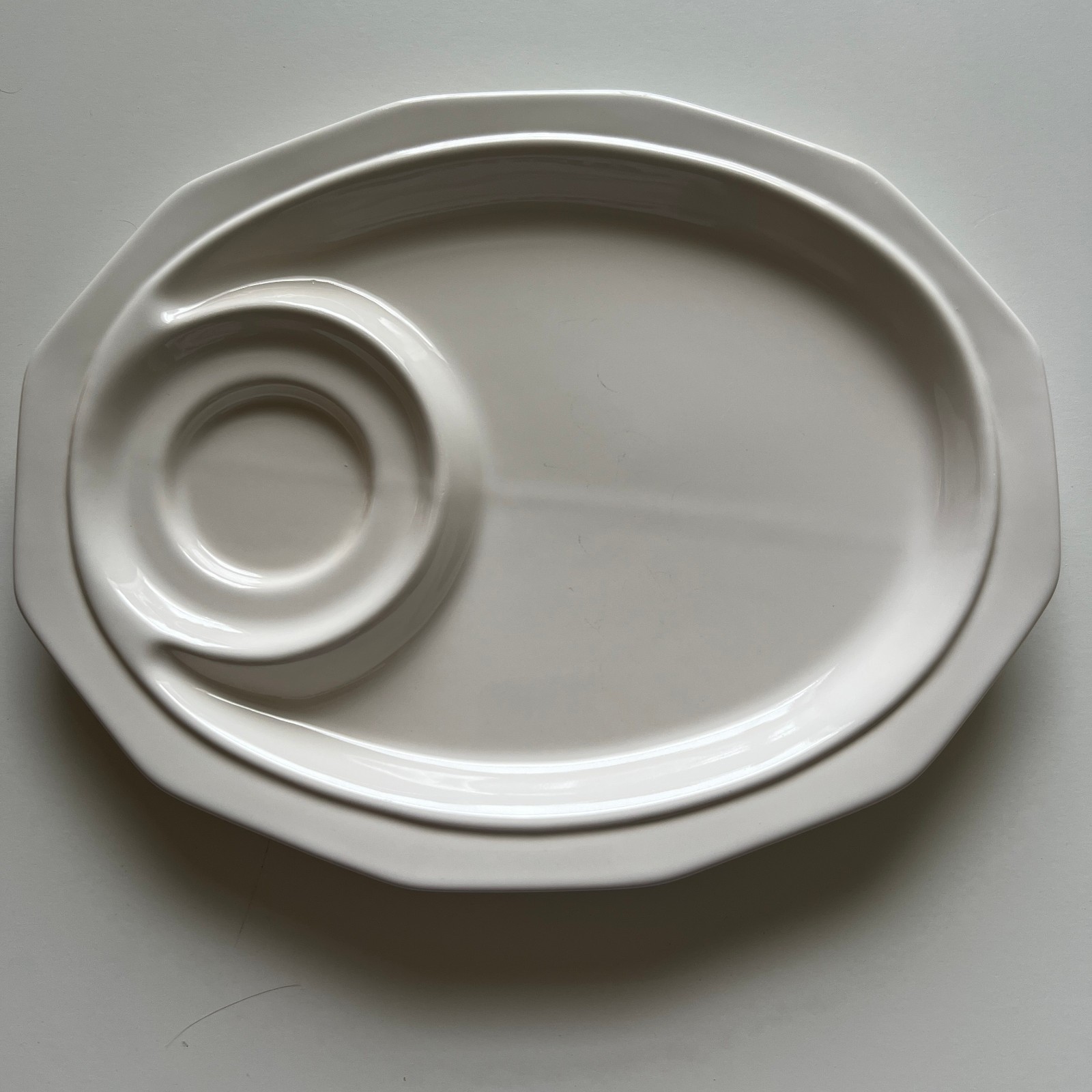Vintage Pfaltzgraff Heritage White Snack Tray – 11.5in x 9in