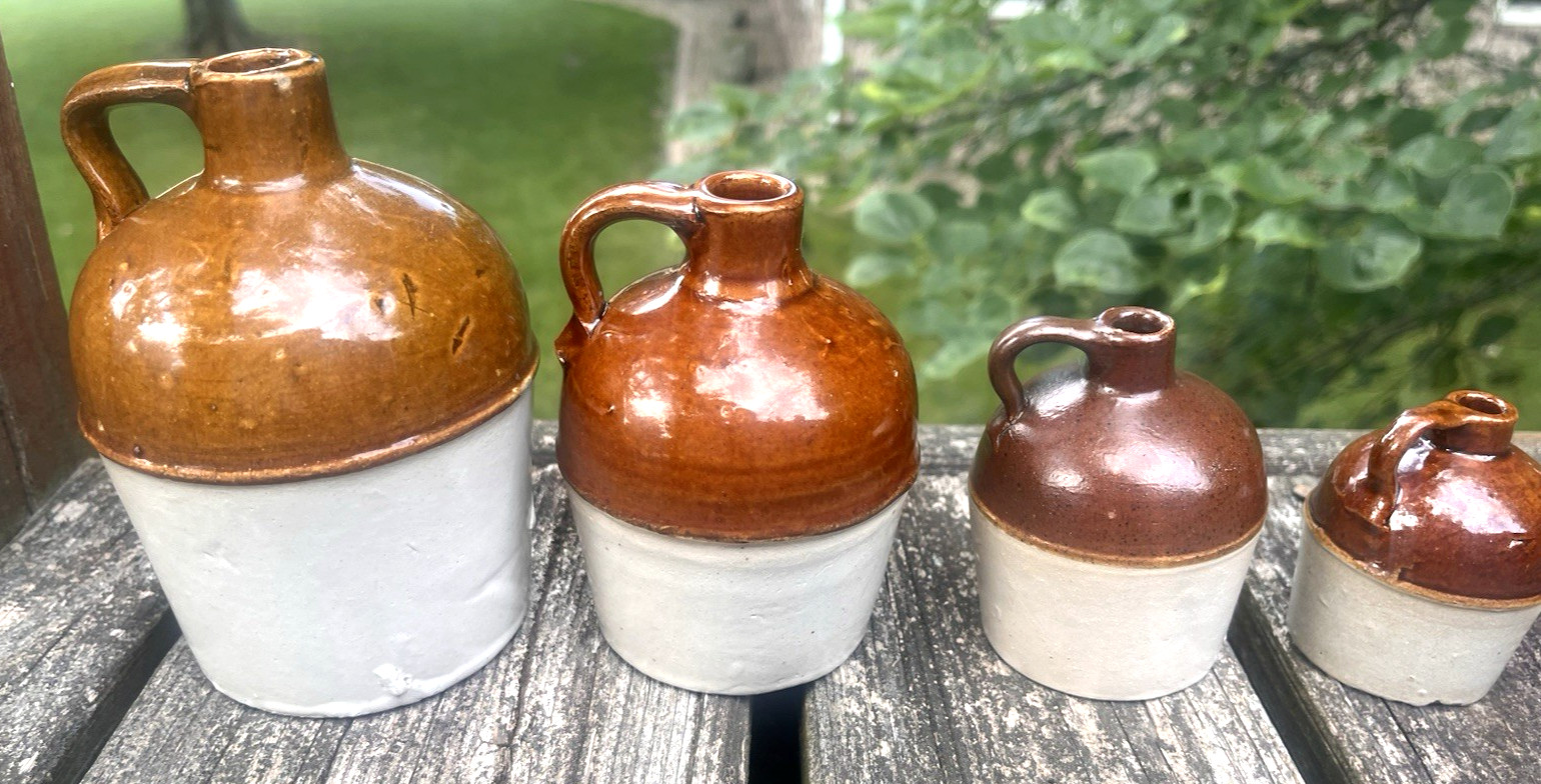 NICE 1/4 PINT MINI JUG MINNESOTA STONEWARE CO. RED WING, MN 1905 ERA CLEAN L@@K