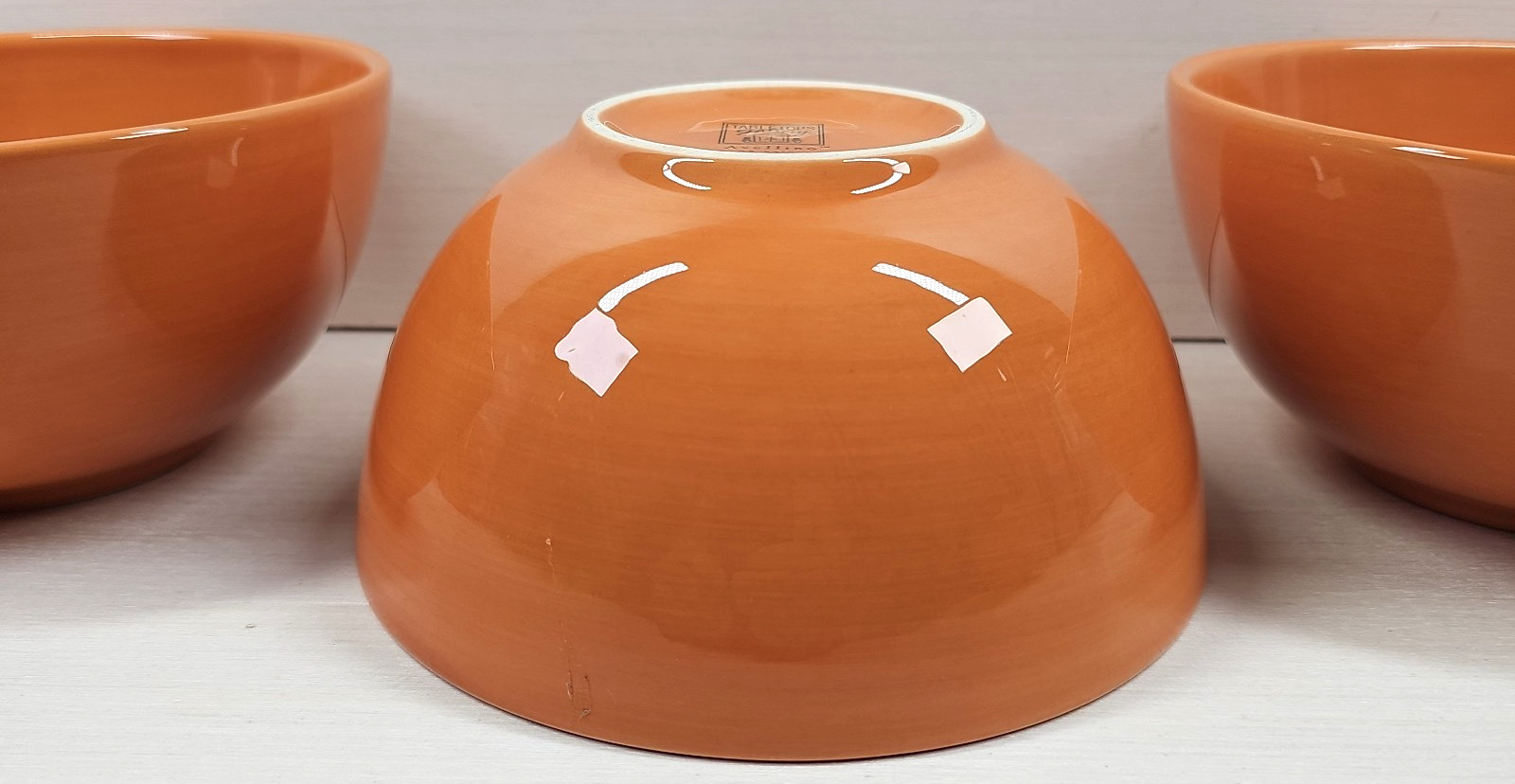 4 Tabletops Unlimited Avellino Pumpkin Soup Cereal Bowls Set Gallery Serving Lot