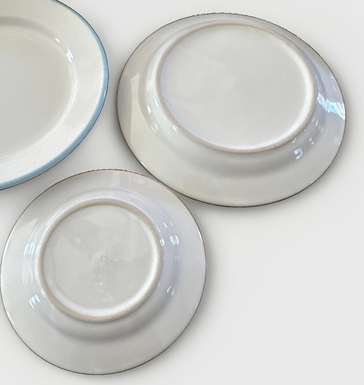 VTG Pastel Stripe Plates Set of 8 Wall Decor Gallery Collage Scandinavian