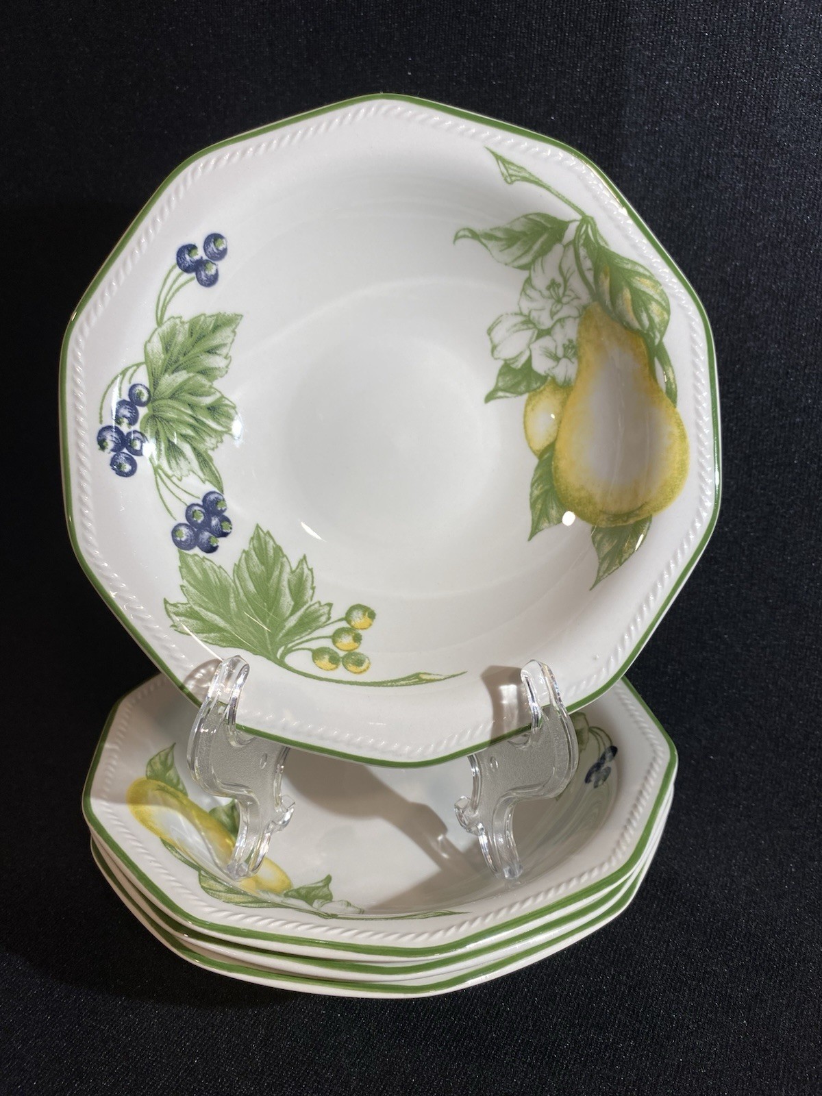 Churchill 7 7/8″ VICTORIAN ORCHARD Soup Salad Cereal Bowls England SET OF 4