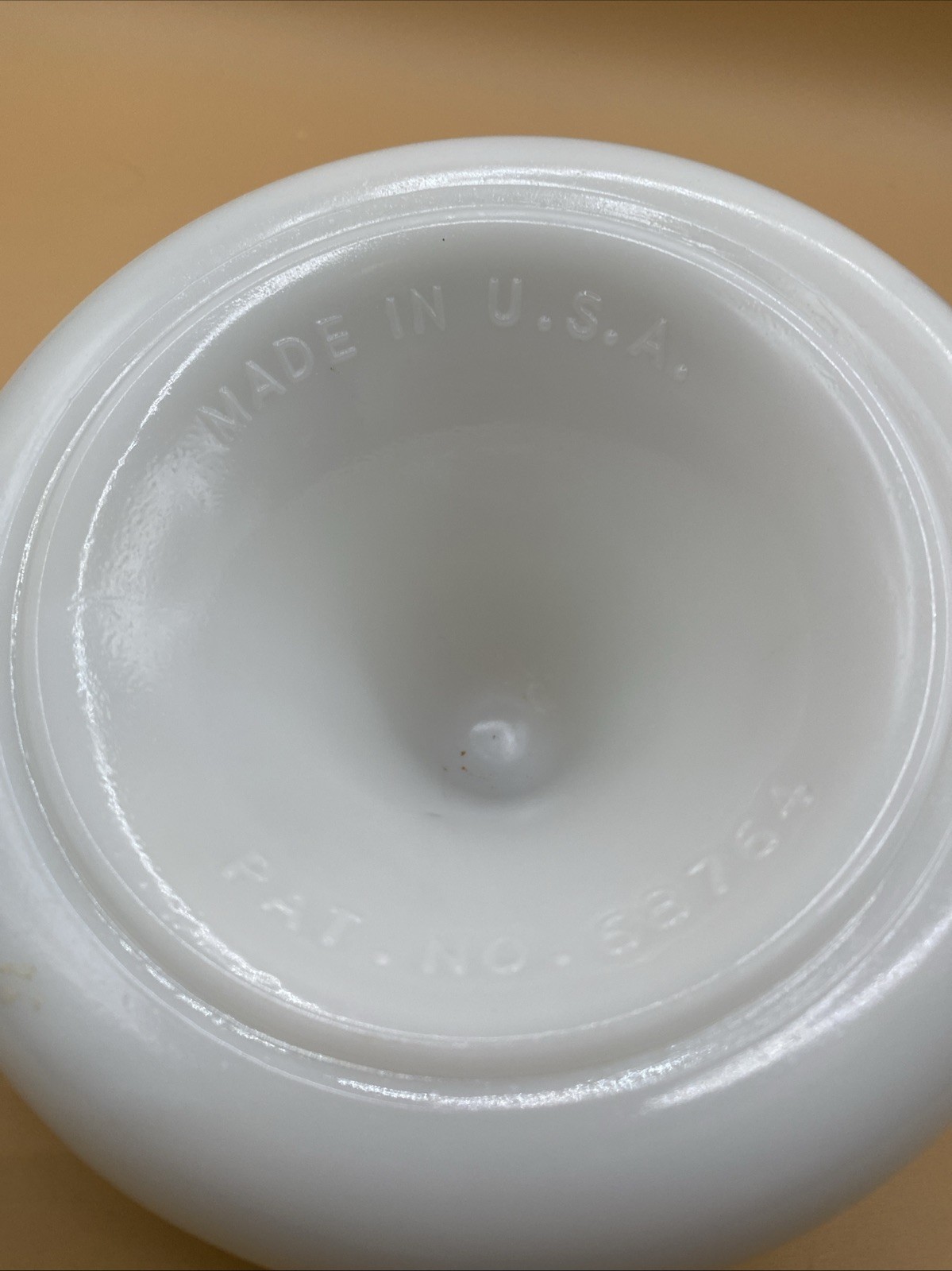 Vintage White Milk Glass Sunkist Reamer/Juicer Small Chip On Handle See Picture
