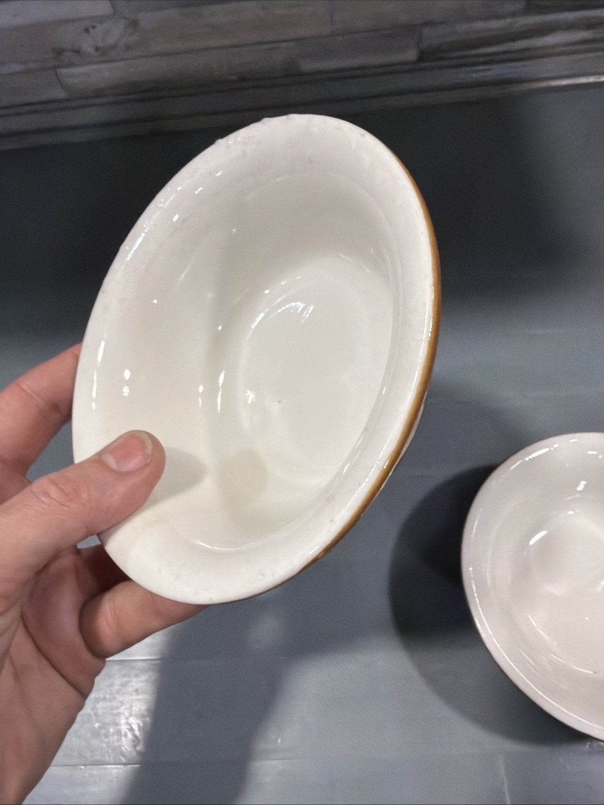 Hall Vintage Berry Bowls # 391 ( Set of 2 ) Brown 5 1/4″ x 2″