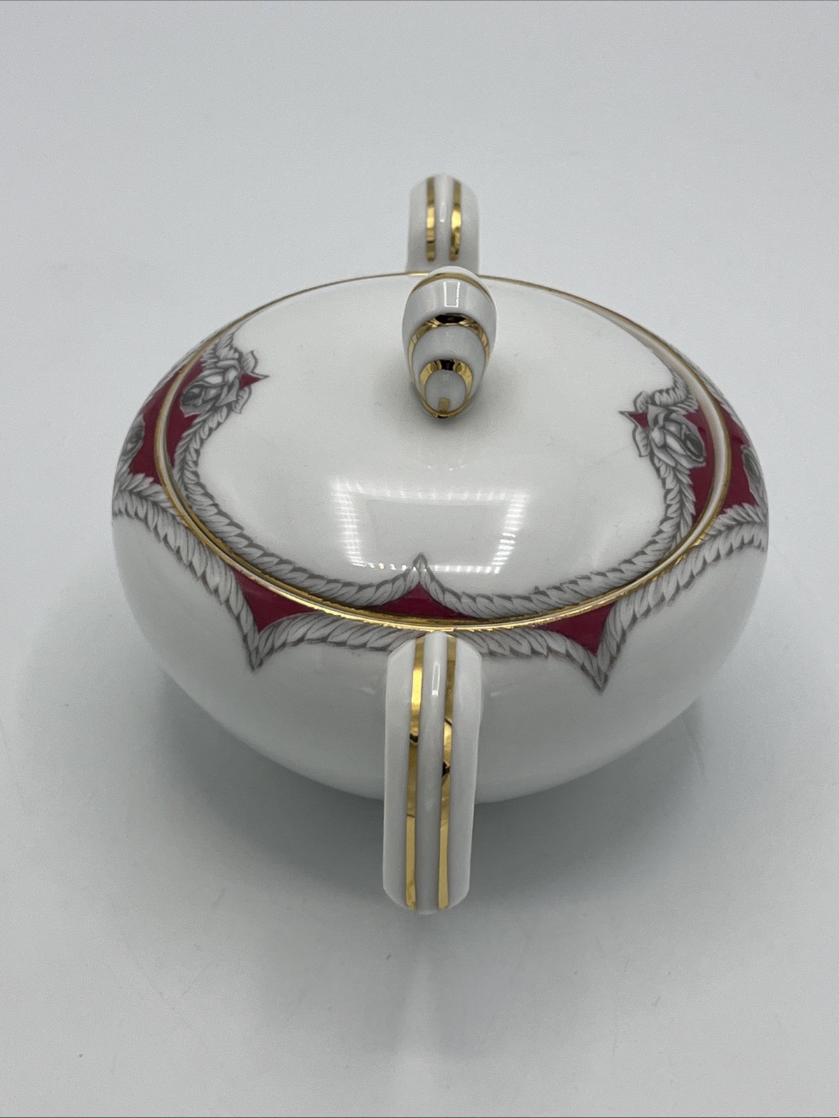 Narumi Victory Rose Sugar Bowl Lid Fine China Made in Japan Discontinued