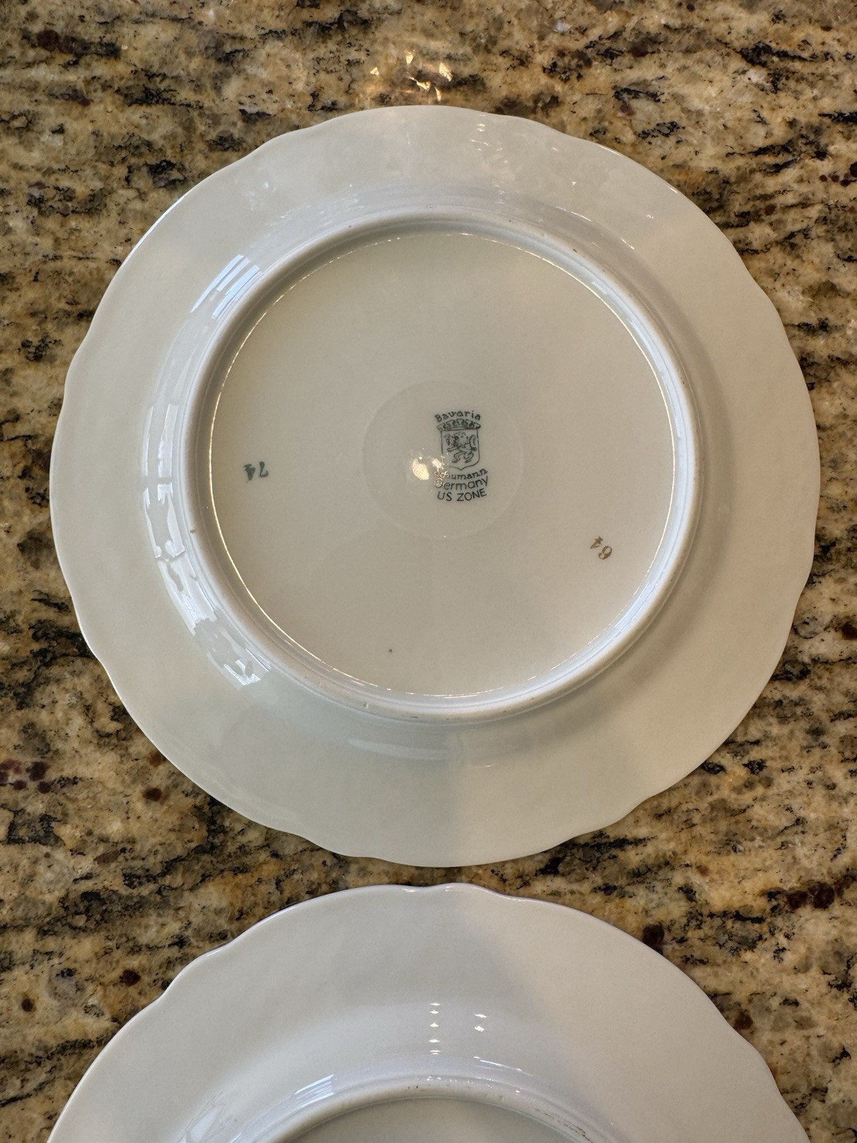 Schumann Bavaria Bouquet Orange Yellow Purple Flowers 7 ¾” Salad Plate(s)