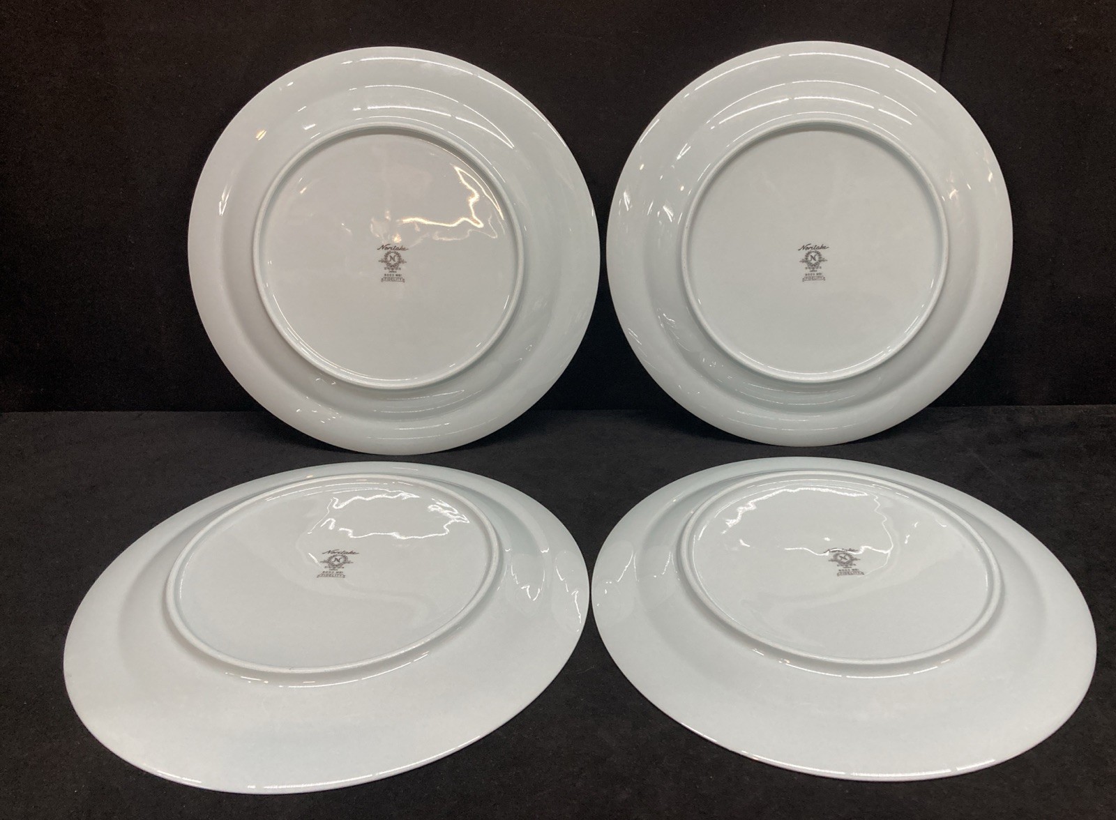 Noritake Fidelity 8003 Dinner Plates Blue 10 1/8” Set of 4