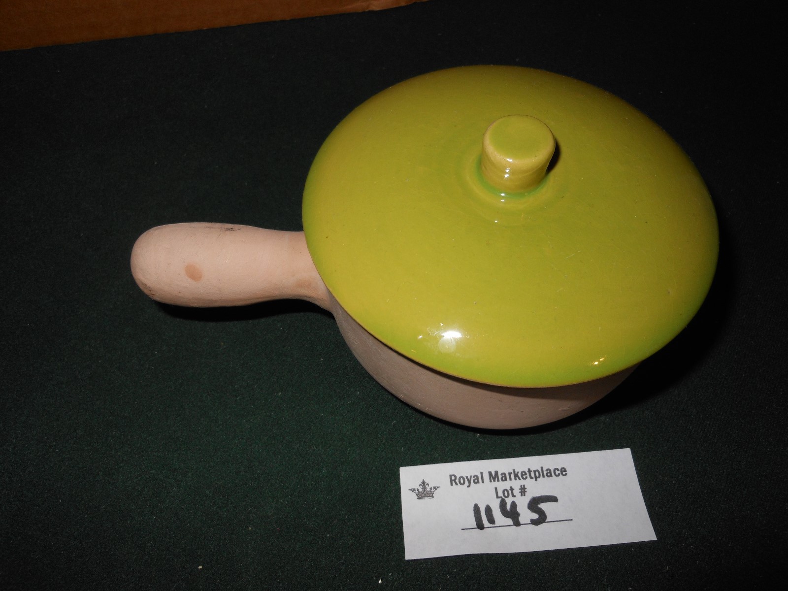 La Solana Clay Pottery Company Individual Serving Casserole Covered Bowl Vintage