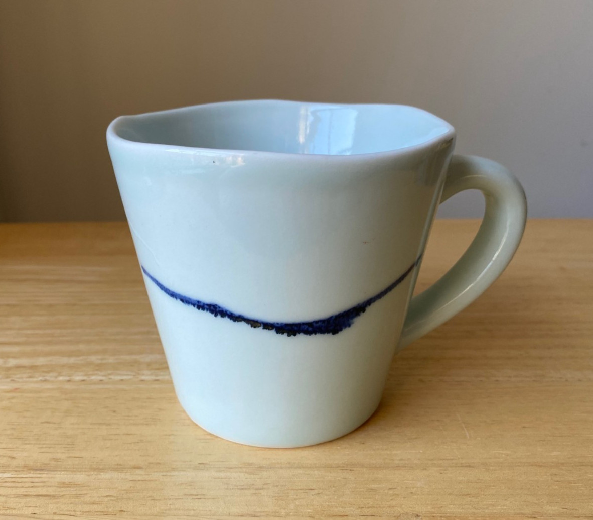 SPIN CERAMICS China Blue Porcelain Mug – Jingdezhen China – EUC – 2 Available