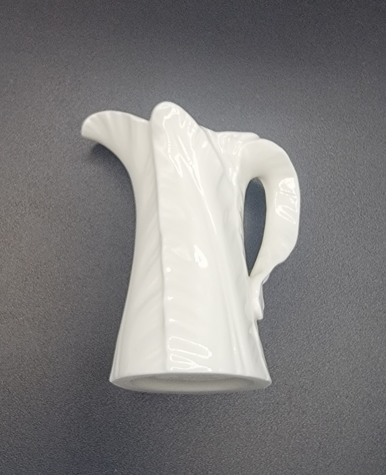 Royal Worcester Fern Leaves Pattern Bone China Vintage Asymmetrical Creamer
