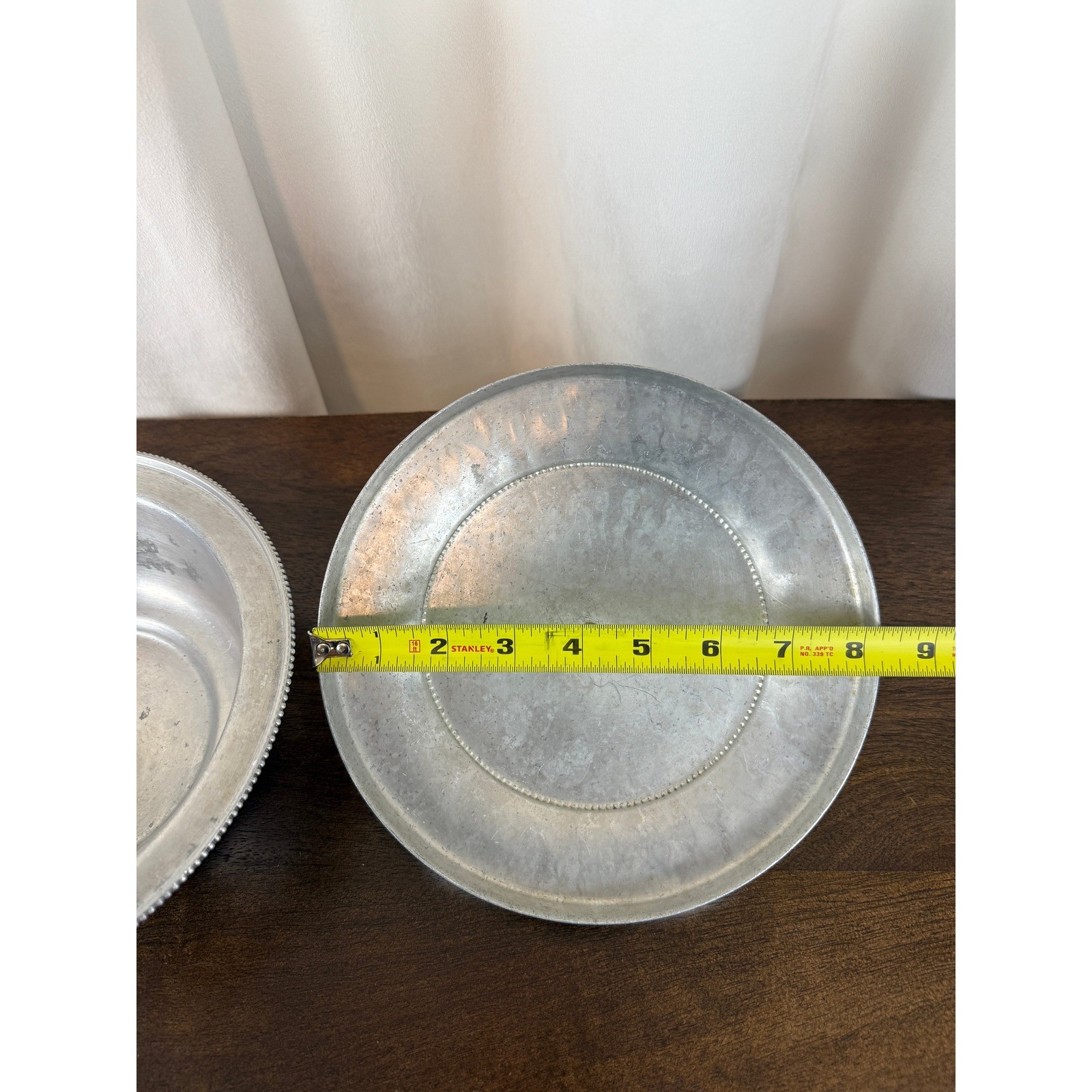 VTG 1960s BW Buenilum Hammered Aluminum Covered Casserole Dish w/Lid 8 5/8″