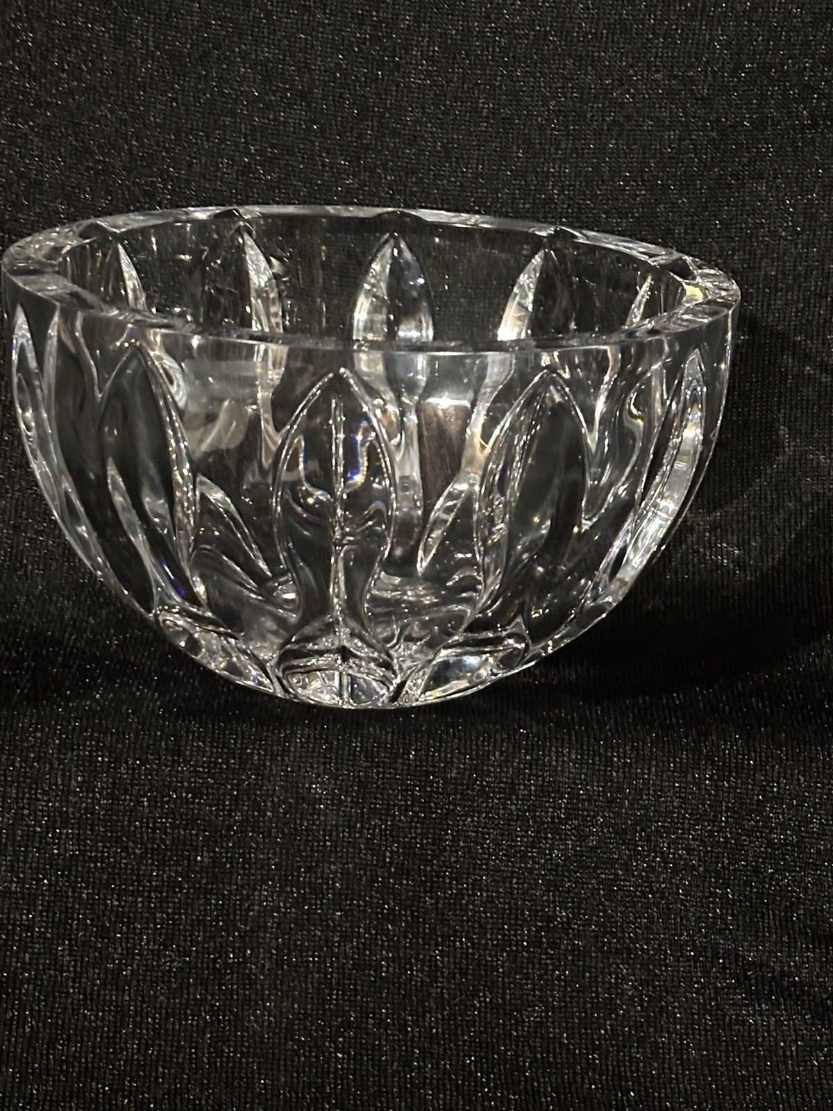 Reed & Barton Equinox 4×7”Crystal Bowl Sticker Mark On Bottom Slovenia