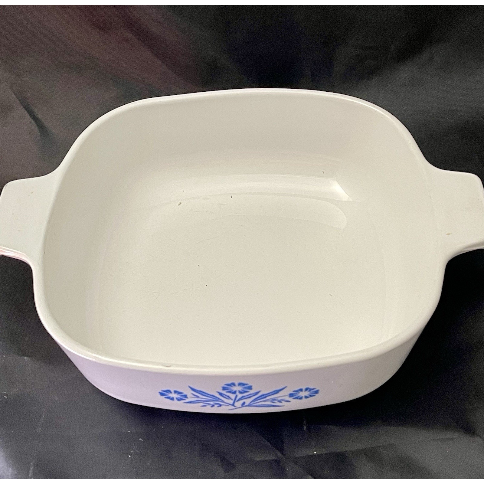 Corning Ware P1B Baking Dish Cornflower Pattern Ceramic 1 Quart Vintage 1960s
