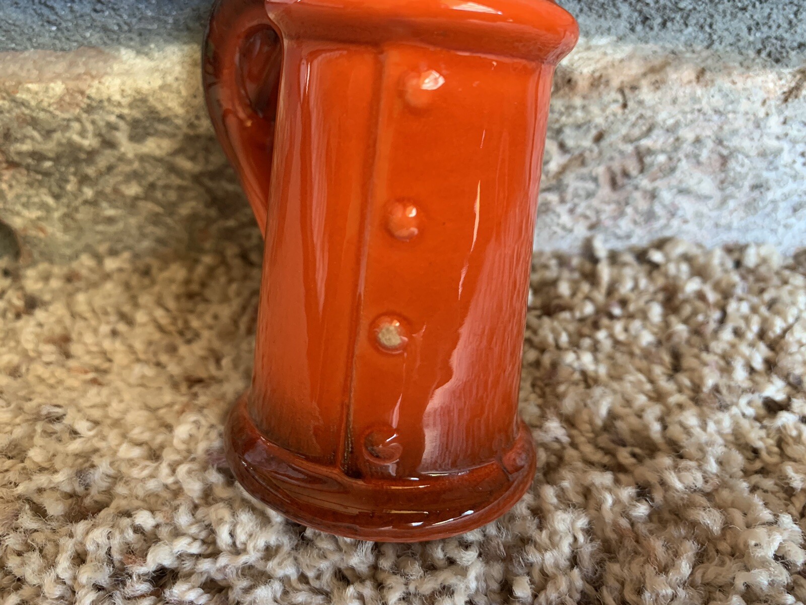 VINTAGE METLOX RED ROOSTER SALT & PEPPER SET POPPY TRAIL CALIFORNIA POTTERY USA