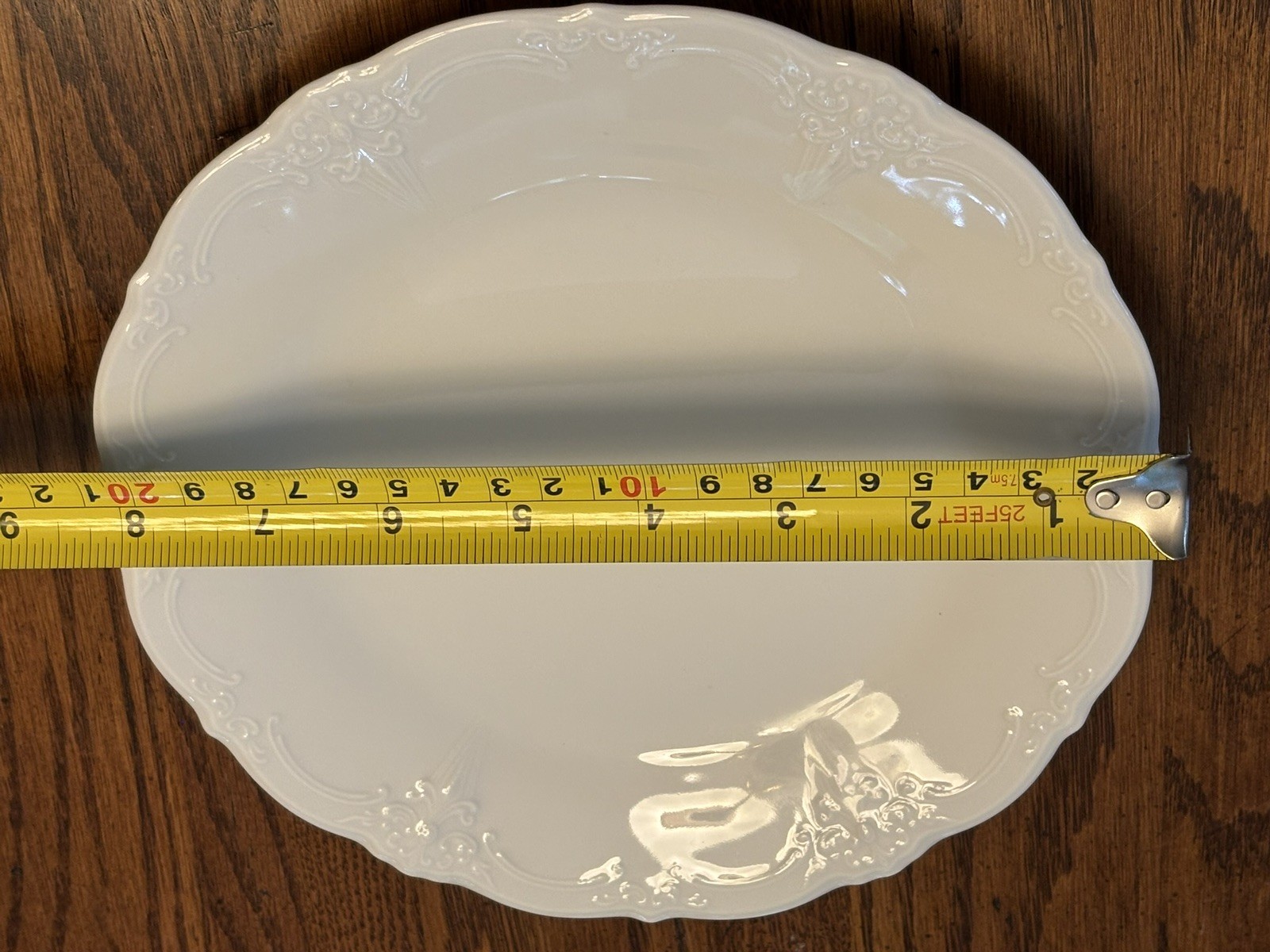 Set 4 Hutschenreuther Tirschenreuth Baronesse White-Germany-10 1/4”Dinner Plates