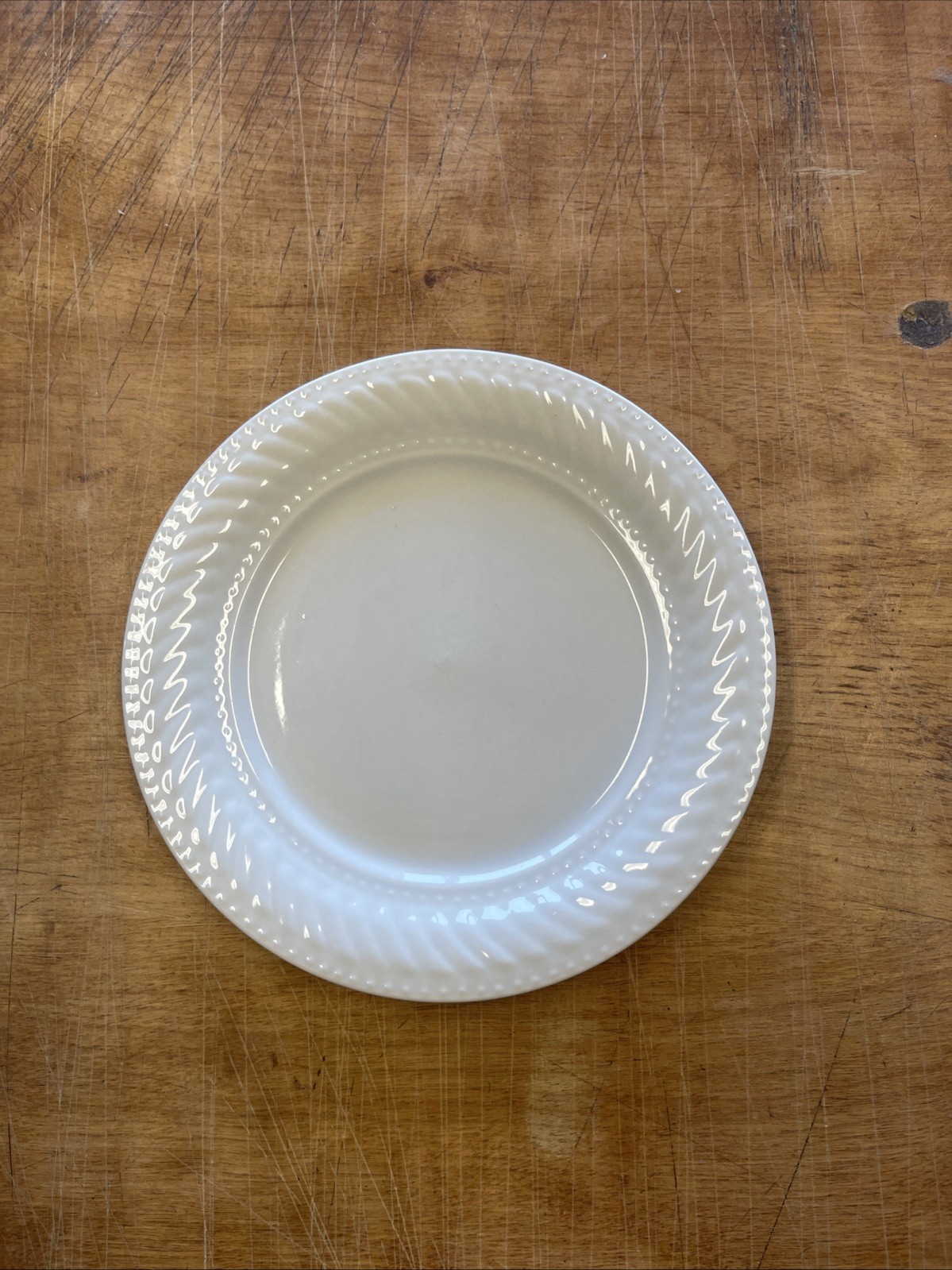 Gibson IMPERIAL BRAID WHITE Salad Plate 7 7/8 in 1 ea 4 available