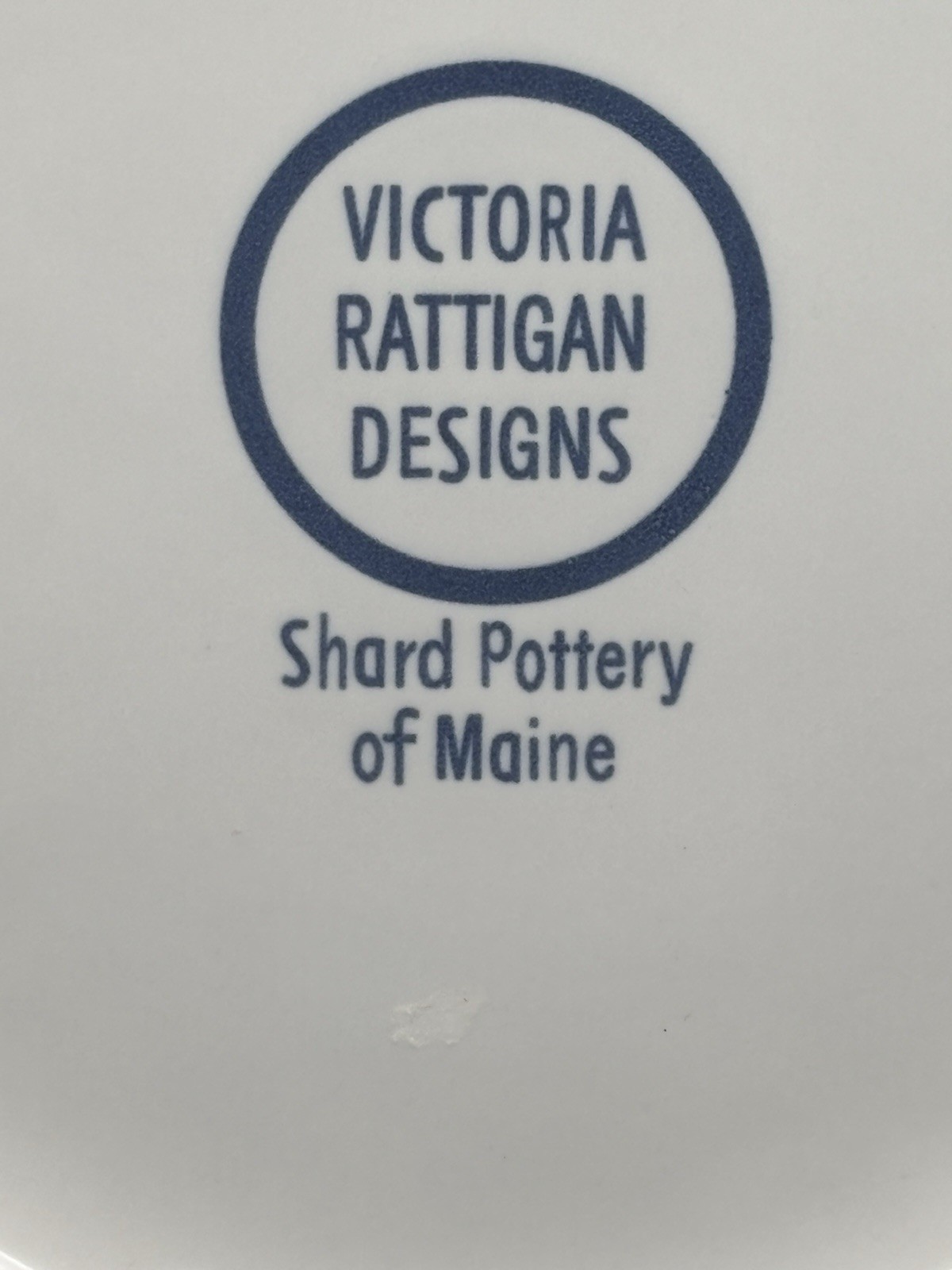 Shard Pottery Maine Coastal Village 8.75″ Lunch Salad Plate Sailboat V Rattigan