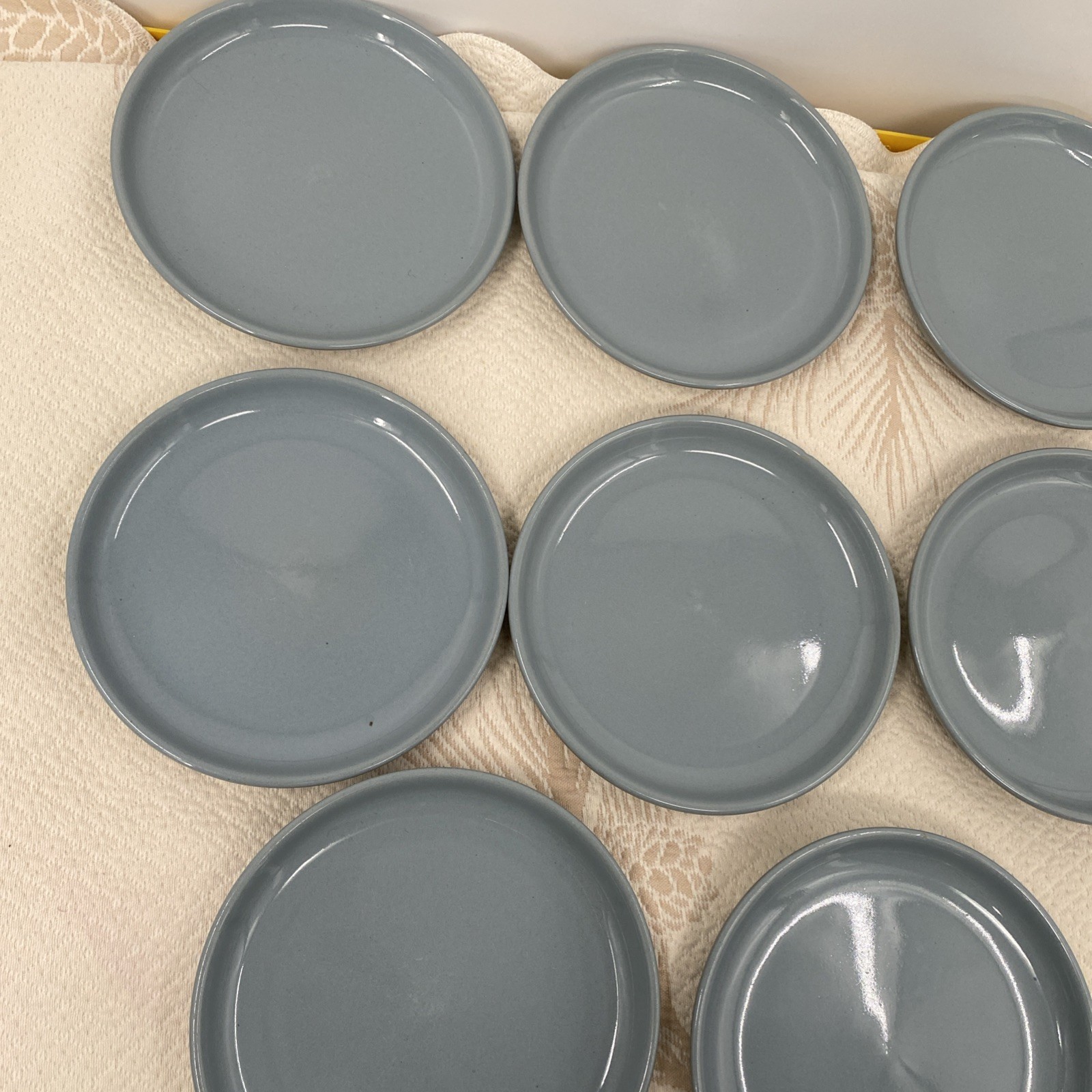 Denby Branded Salad Plates, Set of 8, 6.5in Diameter Vintage Made In England