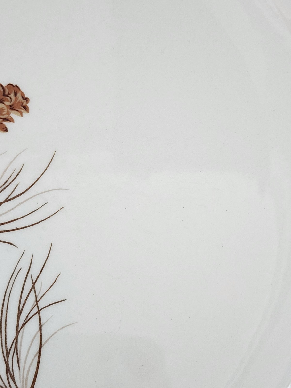 Harmony House Mocha Pine Dinner Plates | Set of 3 | Pinecones | 10″