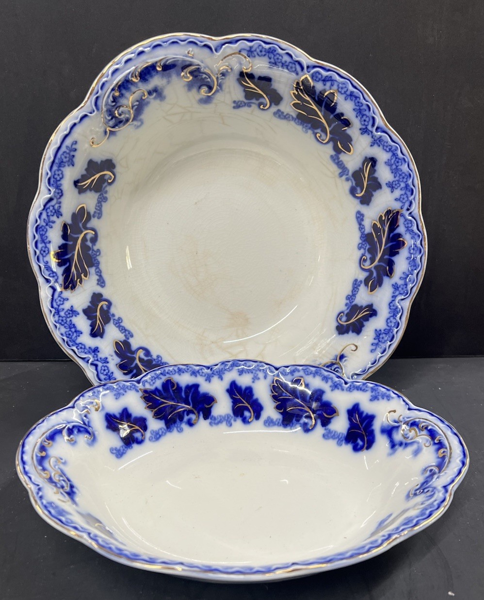 Vtg Normandy By Johnson Brothers Round & Oval Serving Bowls