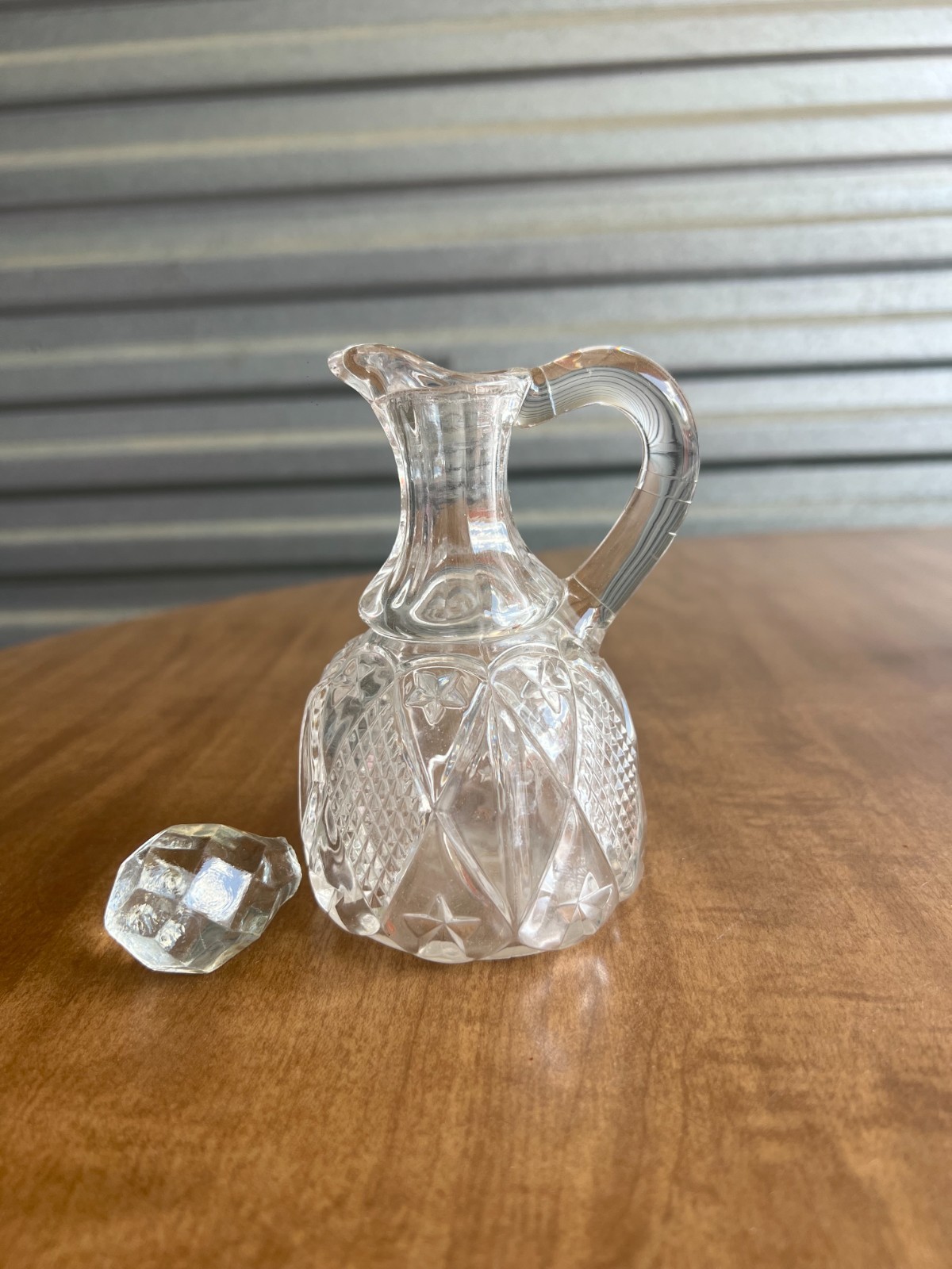 Vintage Lead Crystal Collection Lot Vase Bowls Cruets Basket Bell — 11 Pieces