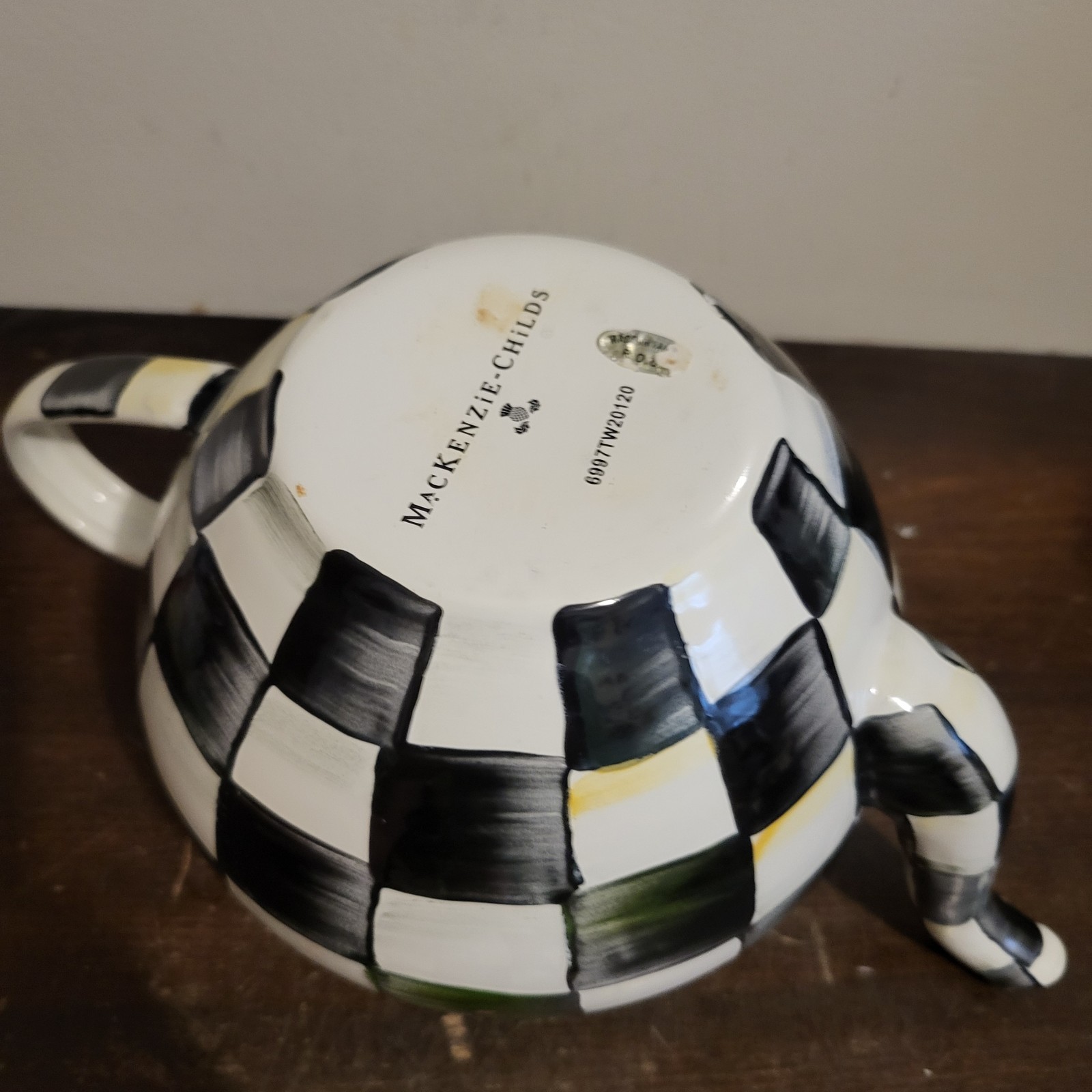 MacKenzie-Childs Courtly Check 4-Cup Teapot