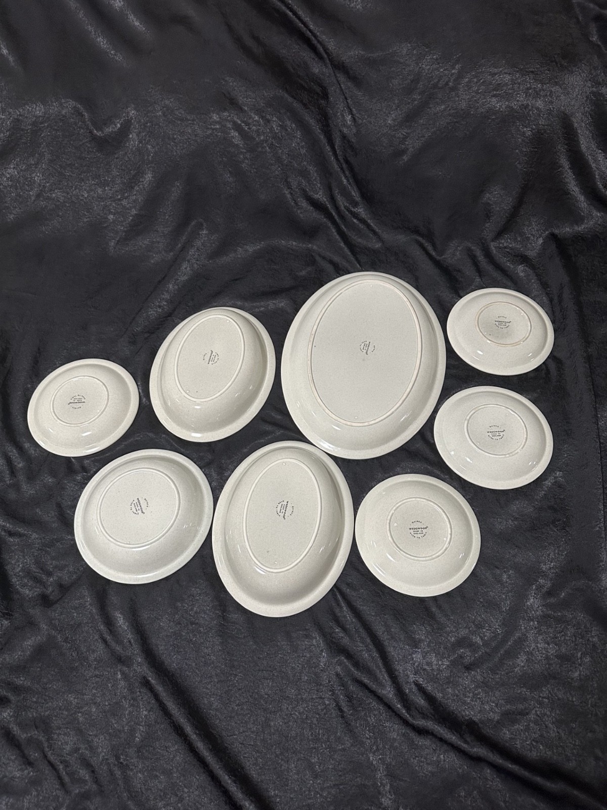 Wedgewood Quince serving platter, vegetable/soup bowls, bread & butter plates.
