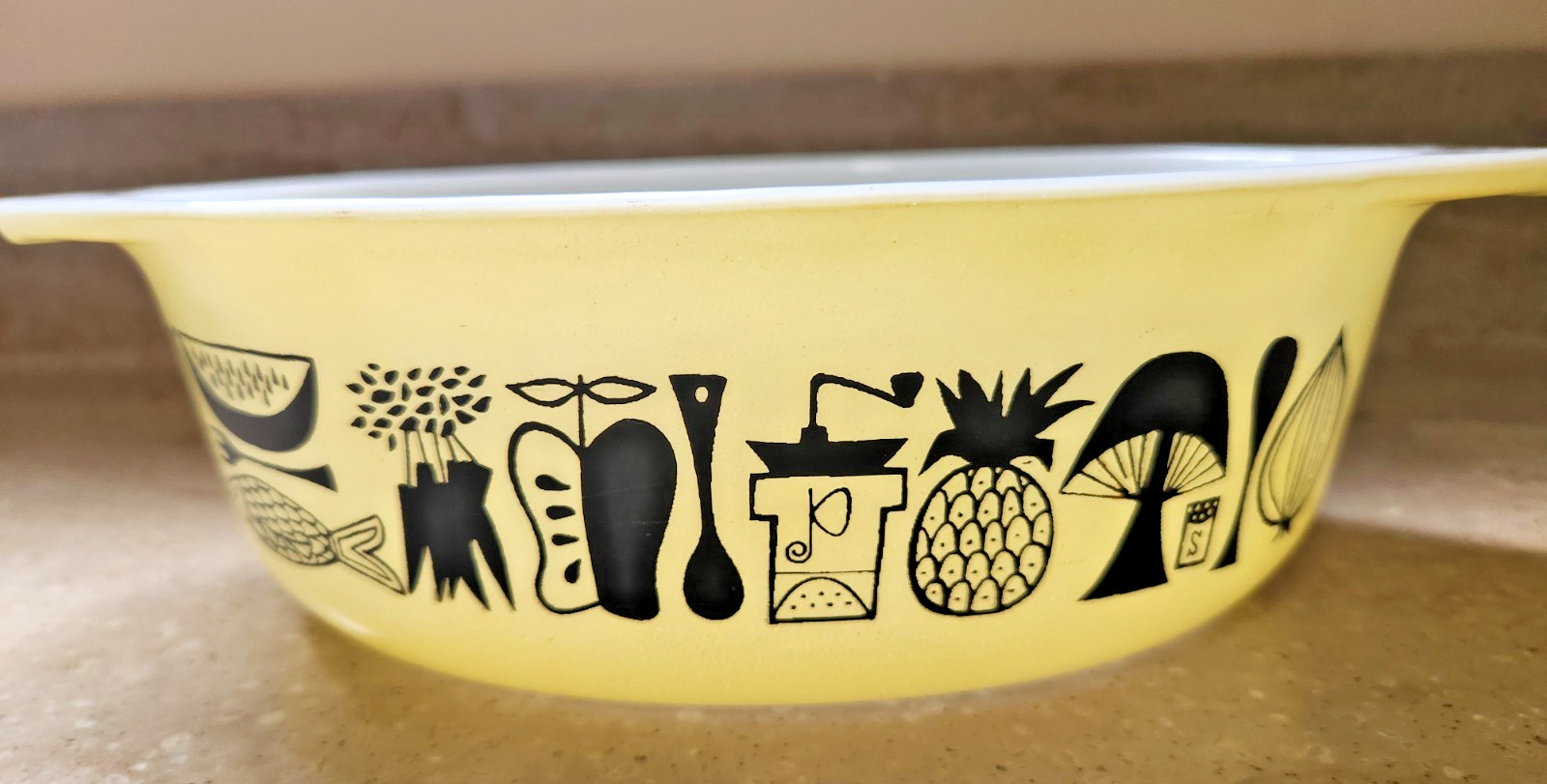 PYREX Mod Kitchen Oval Casserole Dish – 1.5 Qt – Promo, 1958