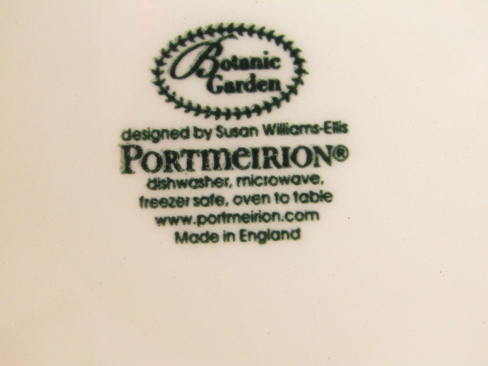 6 Portmeirion Pottery 8.5″ Salad Plates 3 Botanic Garden 3 Botanic Roses England
