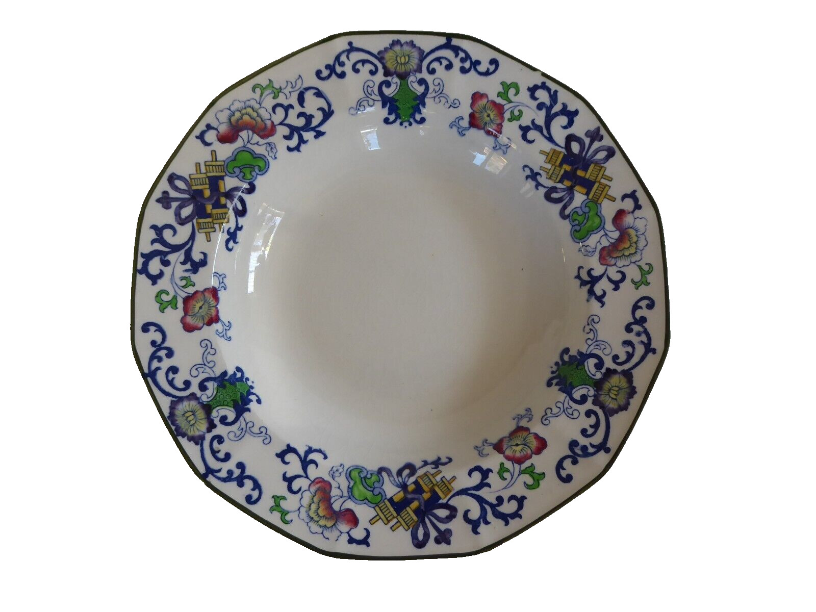 Doulton Burslem Nankin Rimmed Large Soup Bowl no. 2