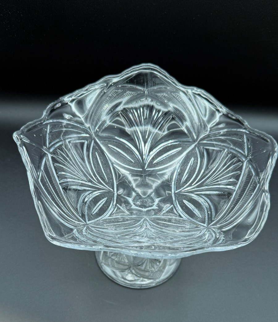 Bryce Higbee “Beautiful Lady” Open Compote Centerpiece 5.25″ EAPG Antique 1905