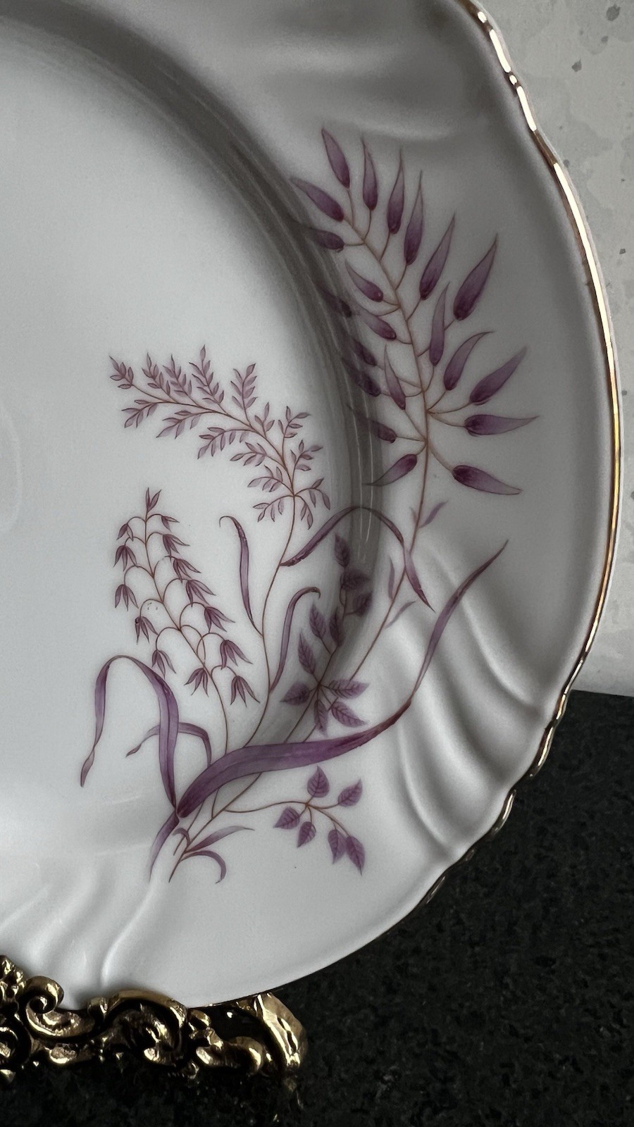 Thomas R Germany Porcelain Tea Cup, Saucer, Dessert Plate Trio Set of 5