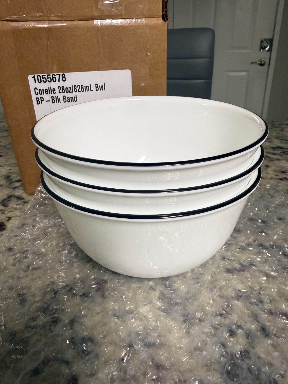 Corelle® Classic 28-ounce Large Soup/Cereal Bowls – Pack of 3