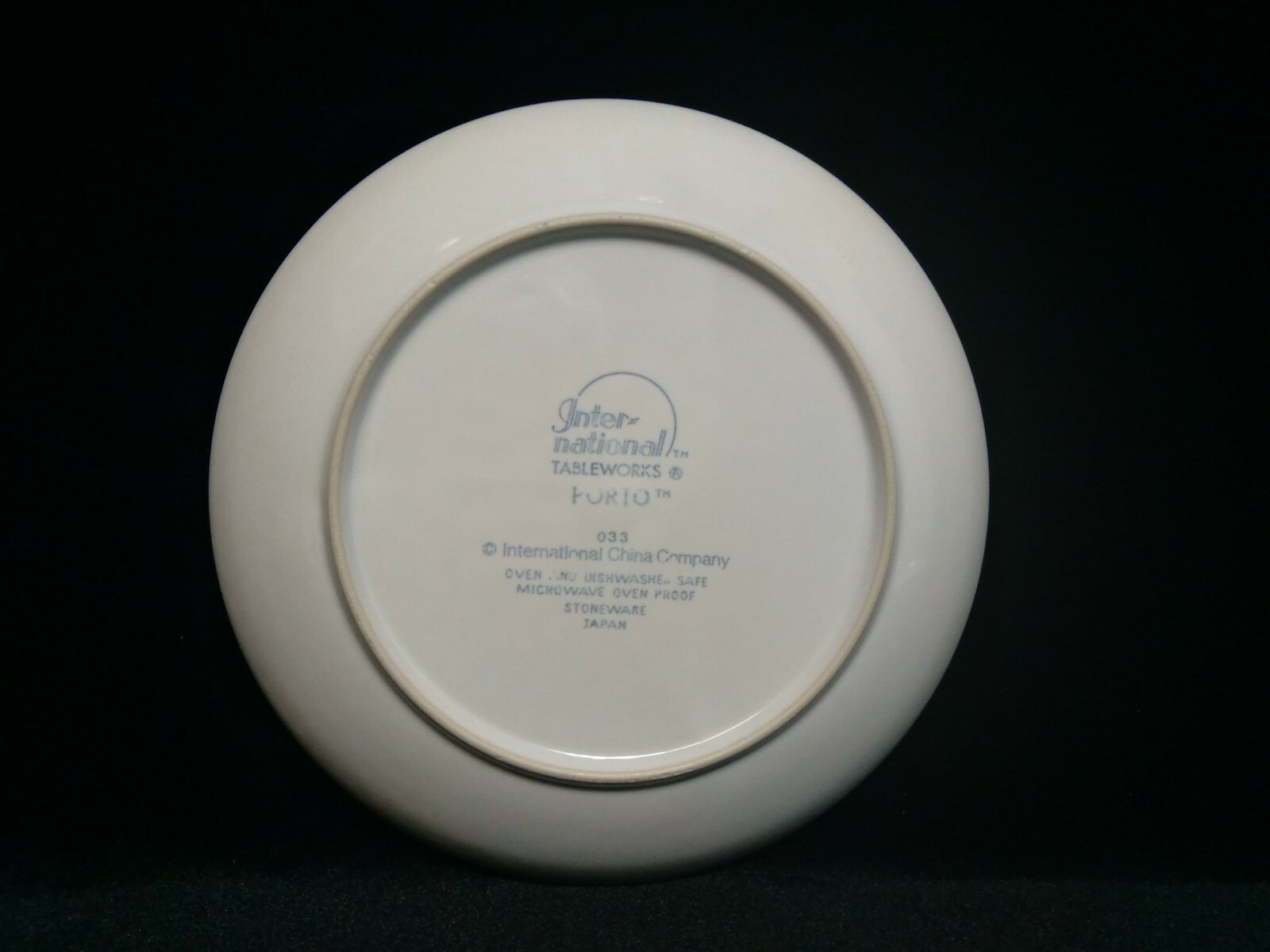 4 International China Porto Salad/Dessert Plate #033 TableWorks 7.75″D